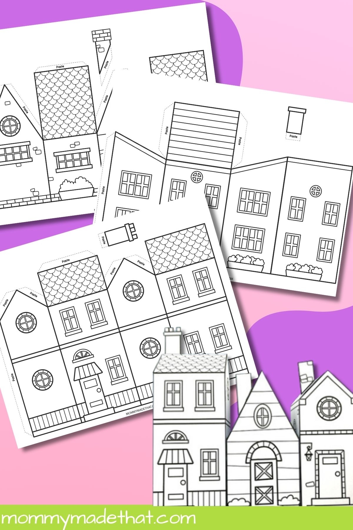 Paper House Templates Lots Of Cute Free Printables 