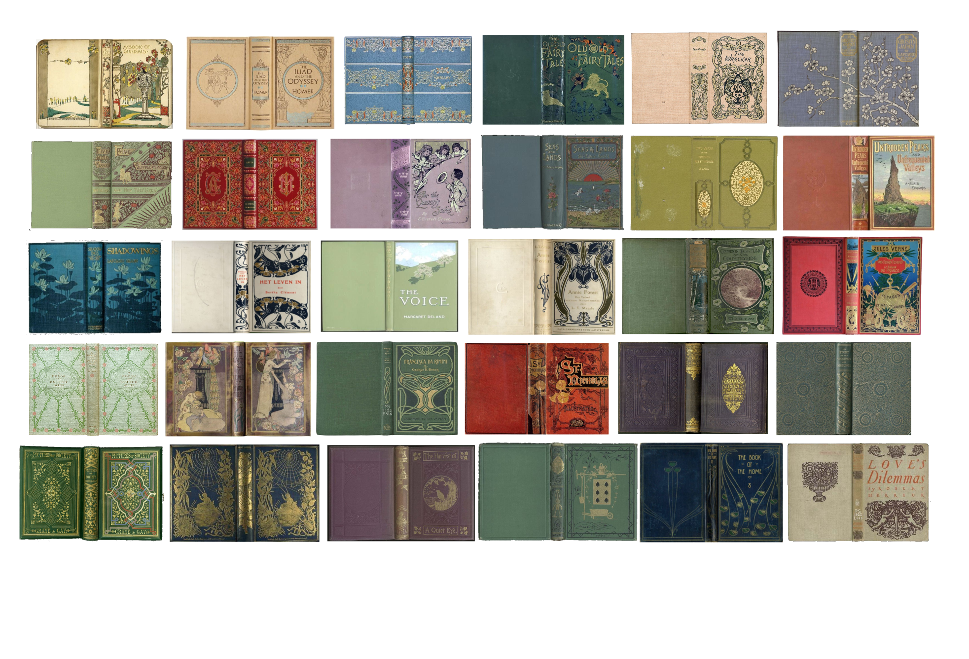 Part 2 66 Free Art Noveau Book Printables R miniatures