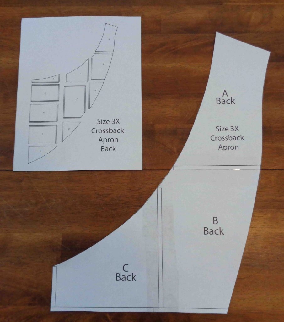 Plus Size Cross Back Apron Pattern 1X 4X Van Zandt Studios
