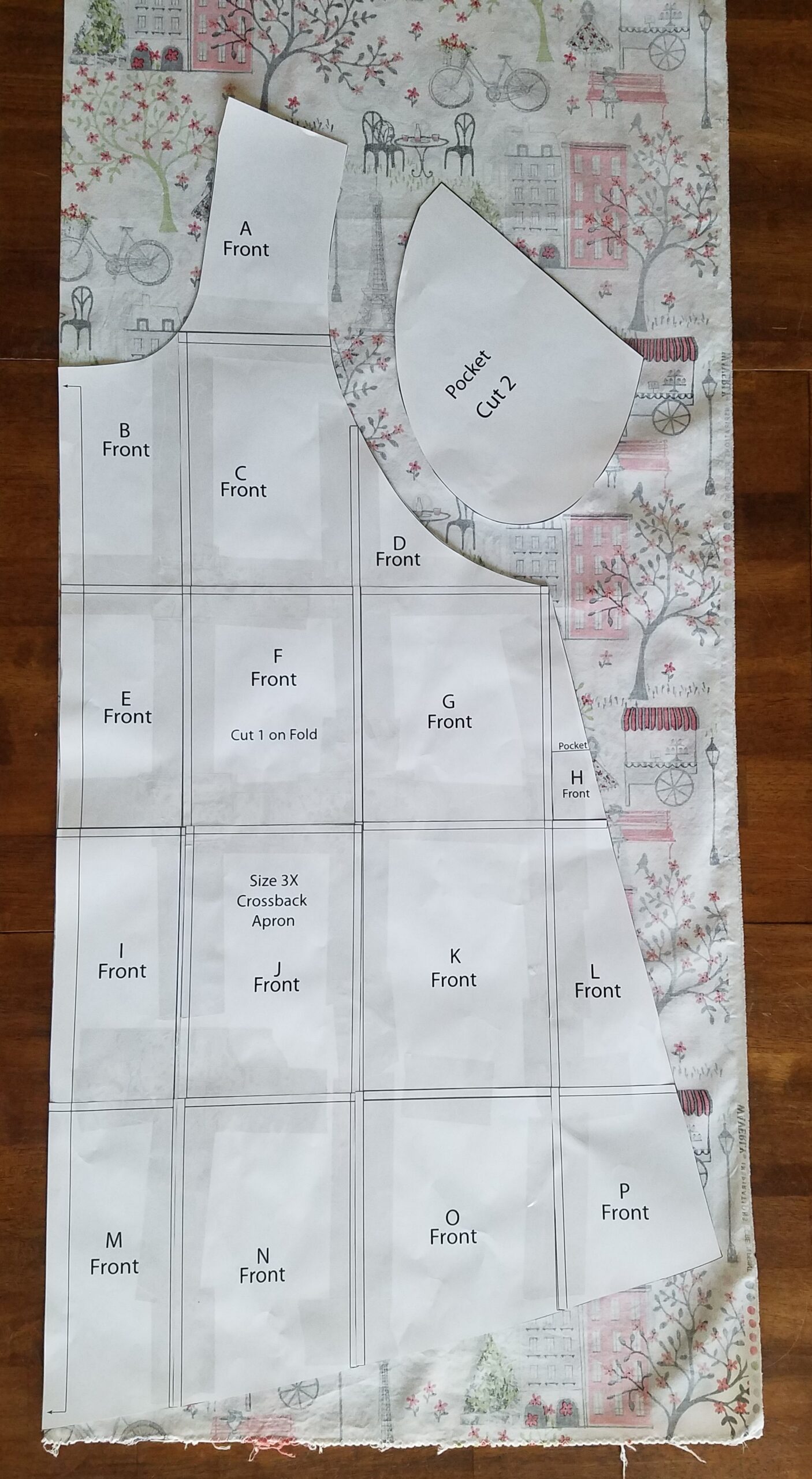 Plus Size Cross Back Apron Pattern 1X 4X Van Zandt Studios