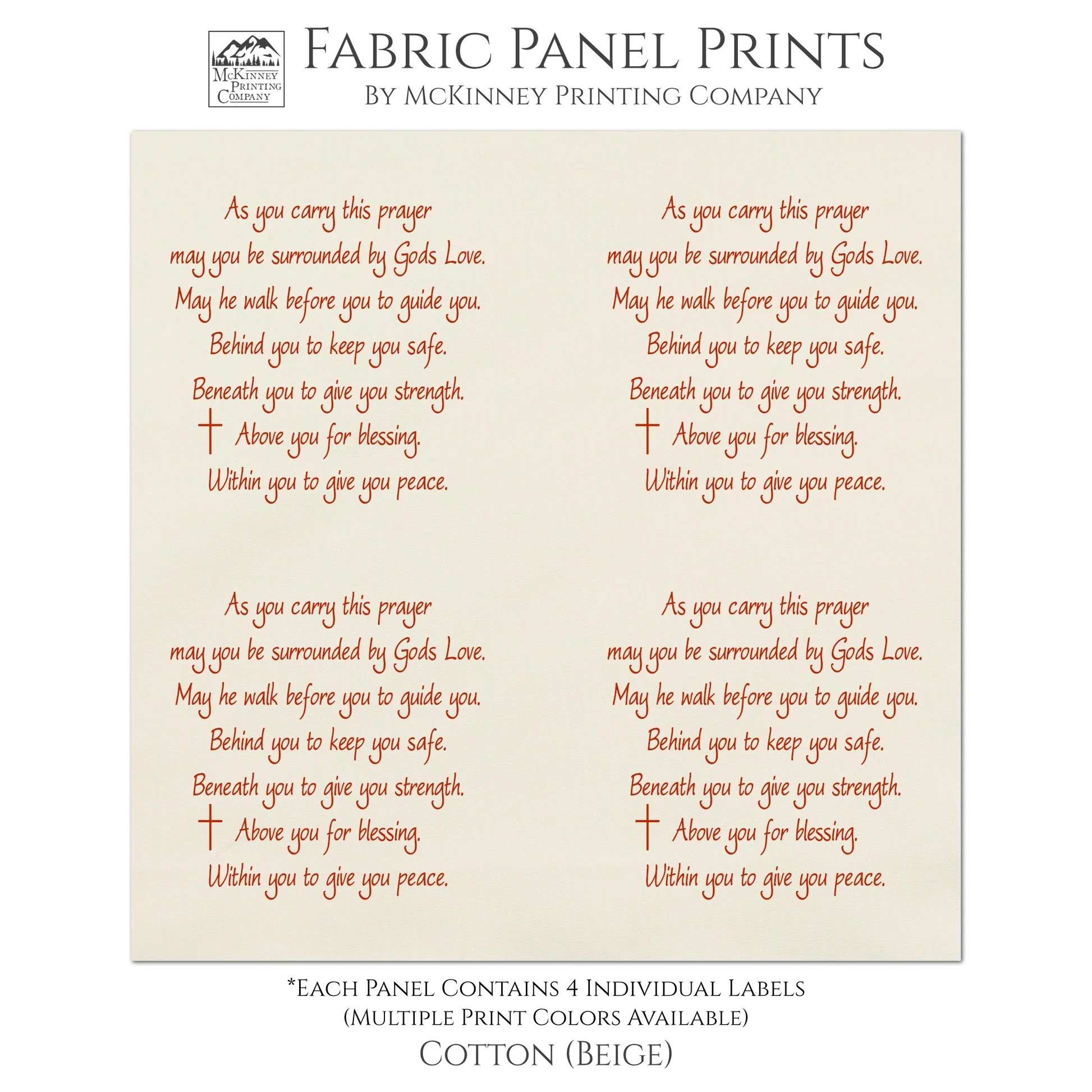 Pocket Prayer Fabric Panel Memory Pillow Patch Christian Gift Qui McKinney Printing Company Pocket Prayer Fabric Panel Memory Pillow Patch Christian Gift Qui McKinney Printing Company