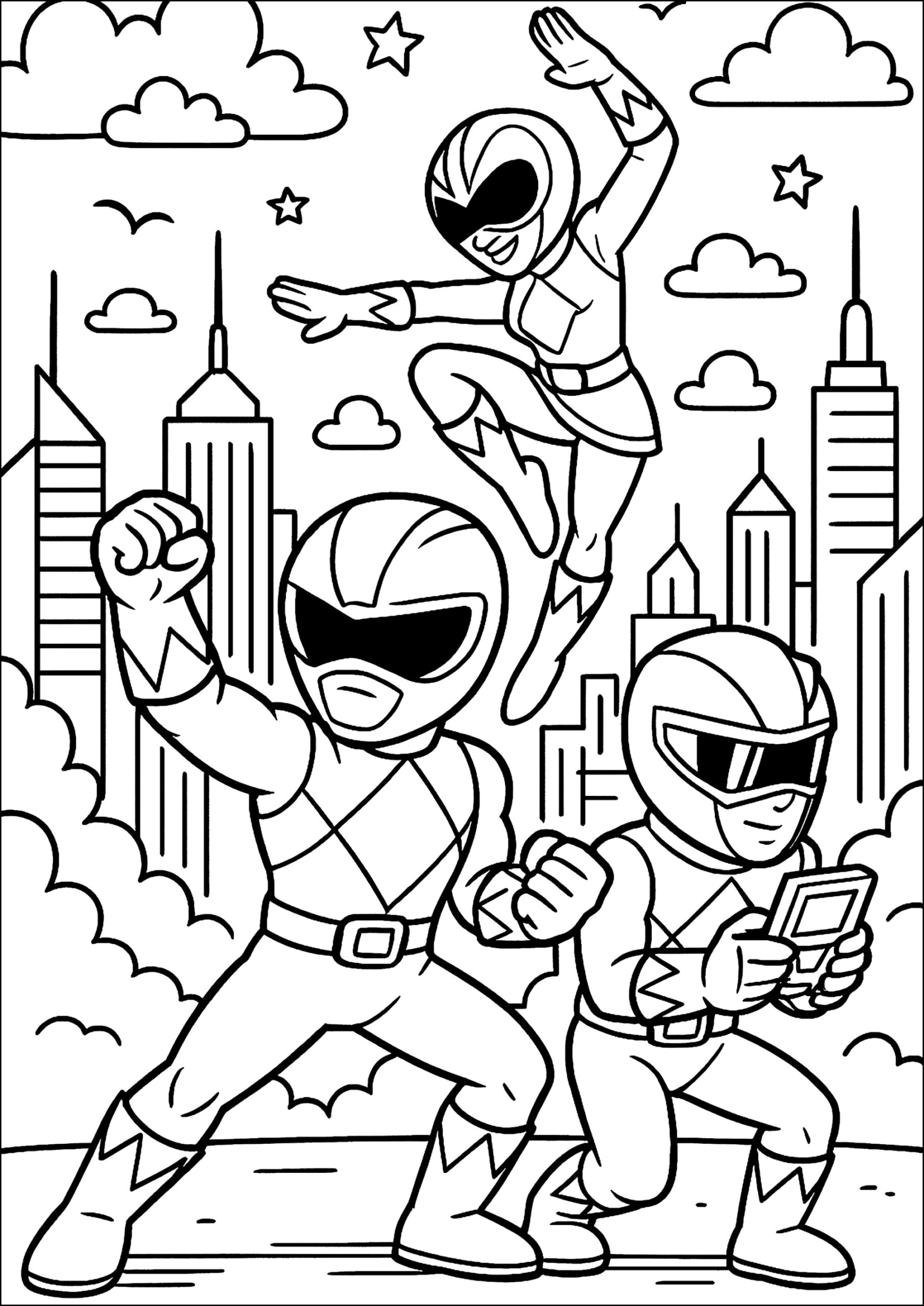 Power Rangers In Action Power Rangers Coloring Pages Power Rangers In Action Power Rangers Coloring Pages
