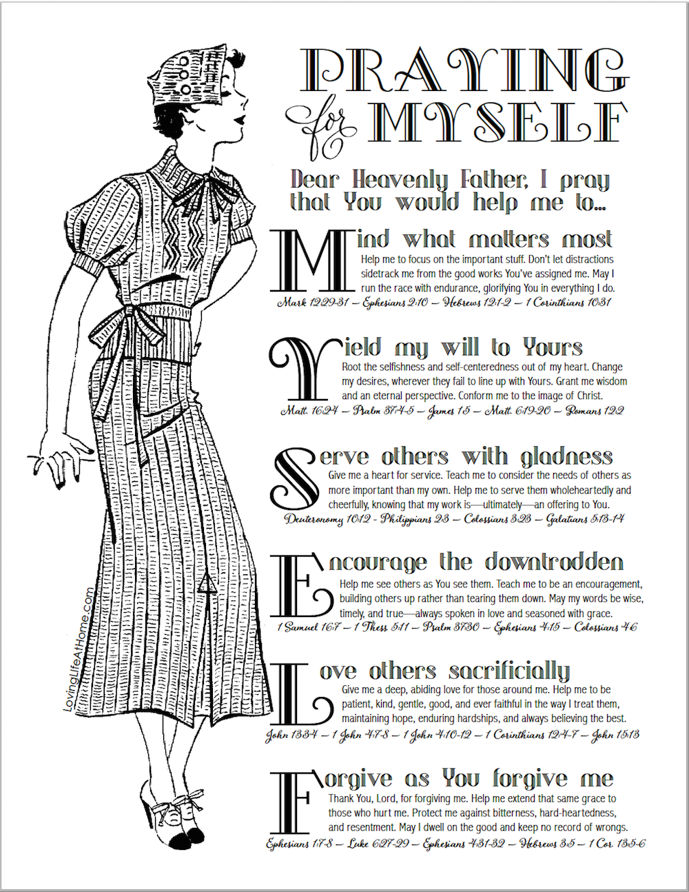 Praying Boldly For Myself Free Printable Loving Life At Home