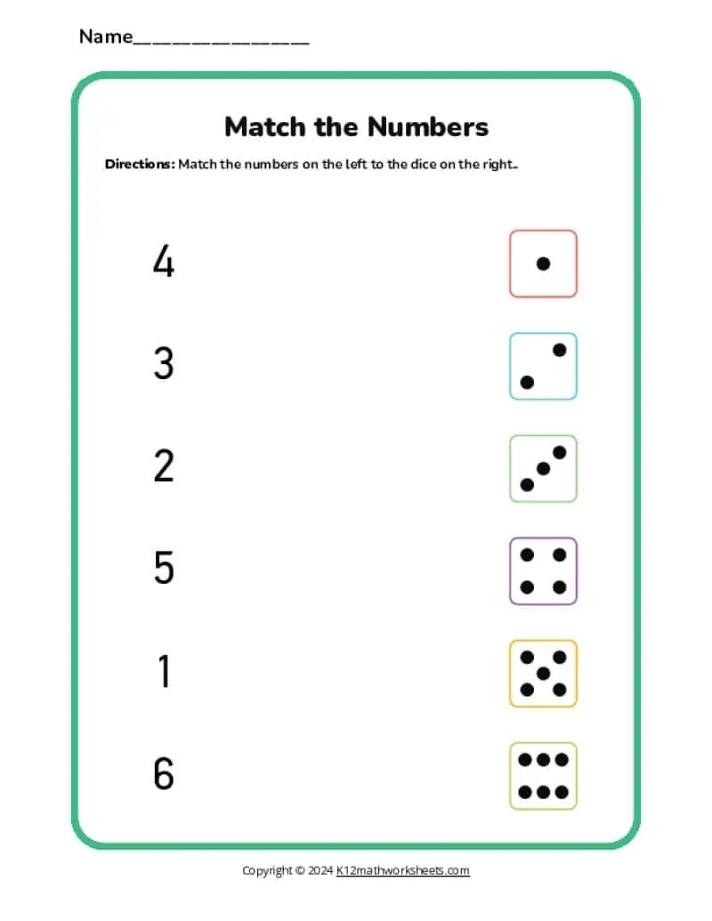 Preschool Number Worksheets Preschool Number Worksheets