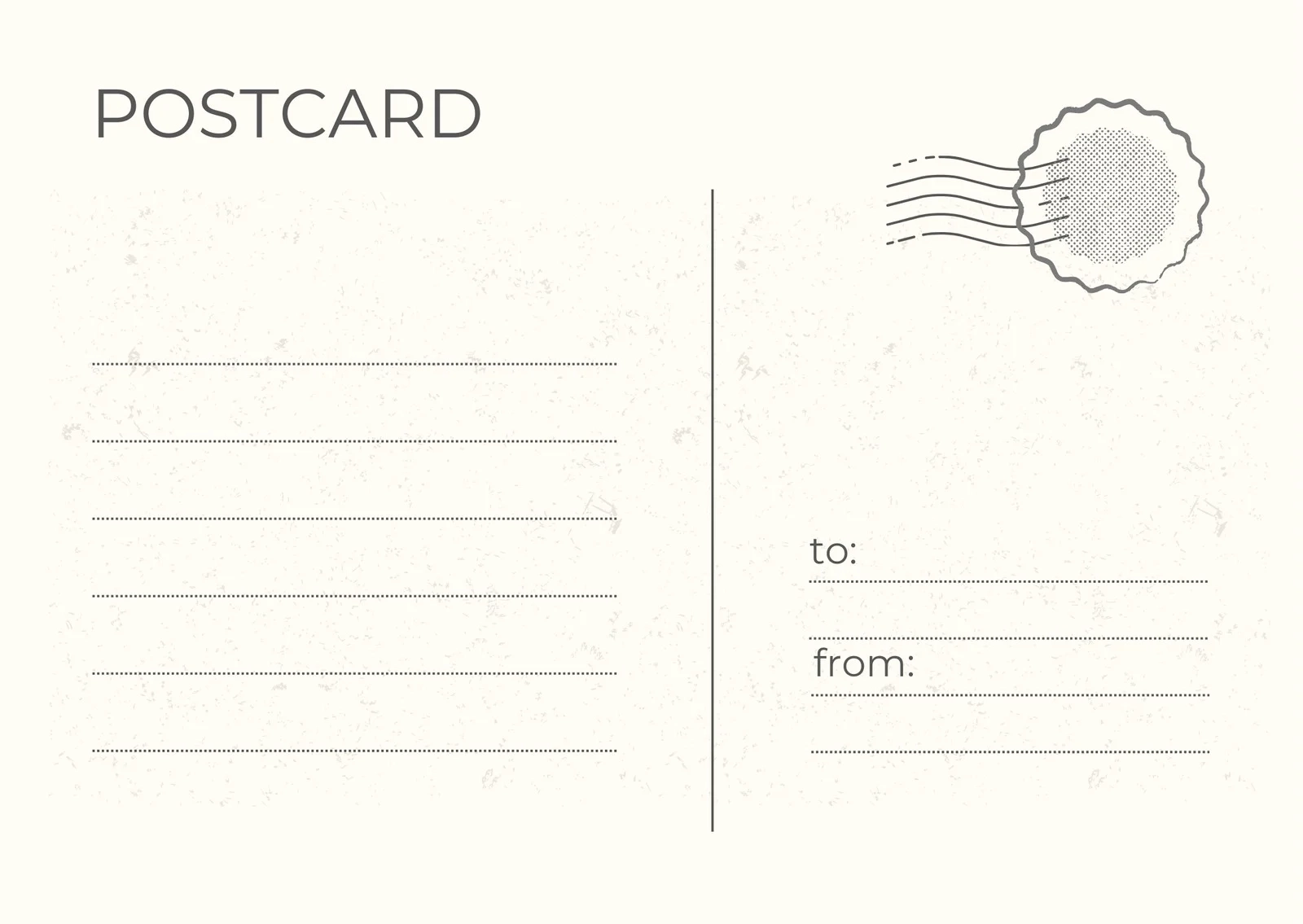 Printable And Customizable Postcard Templates Canva