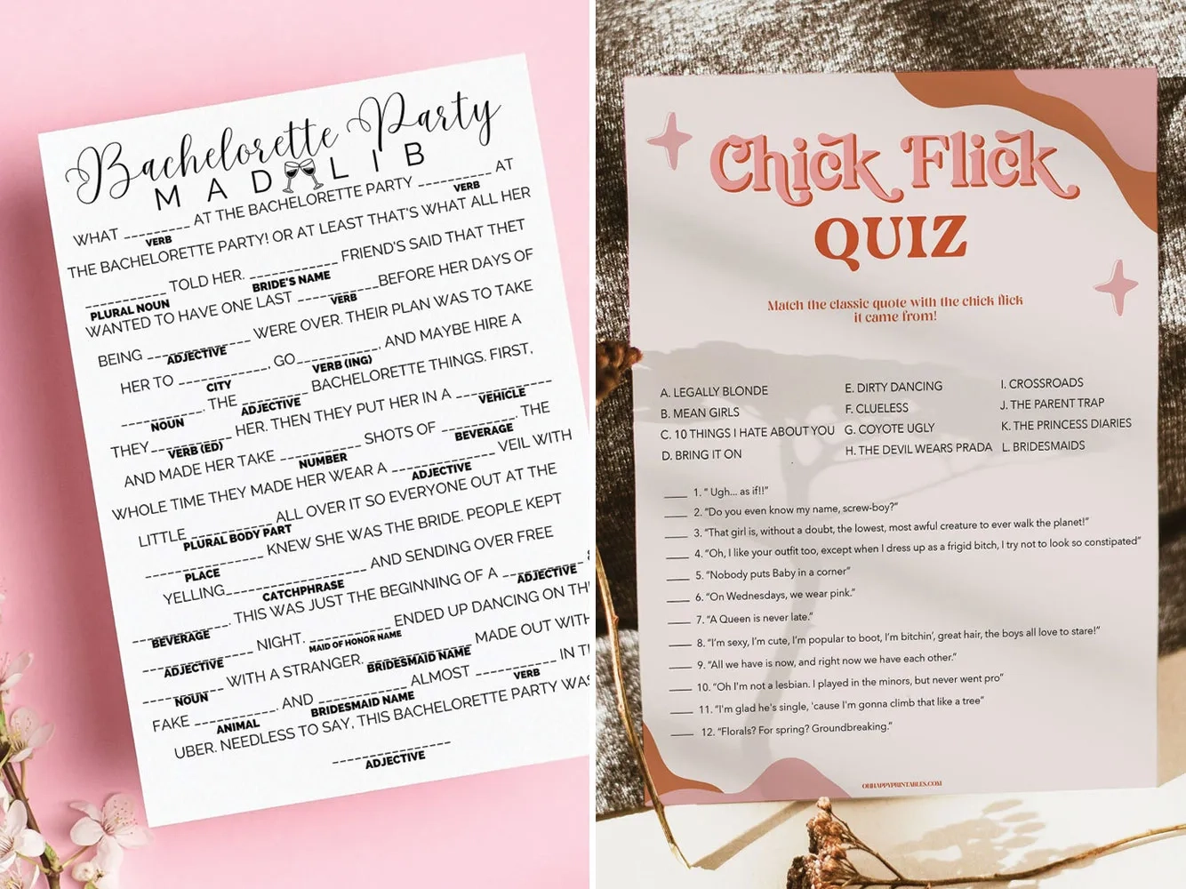 Printable Bachelorette Party Games You ll Stan