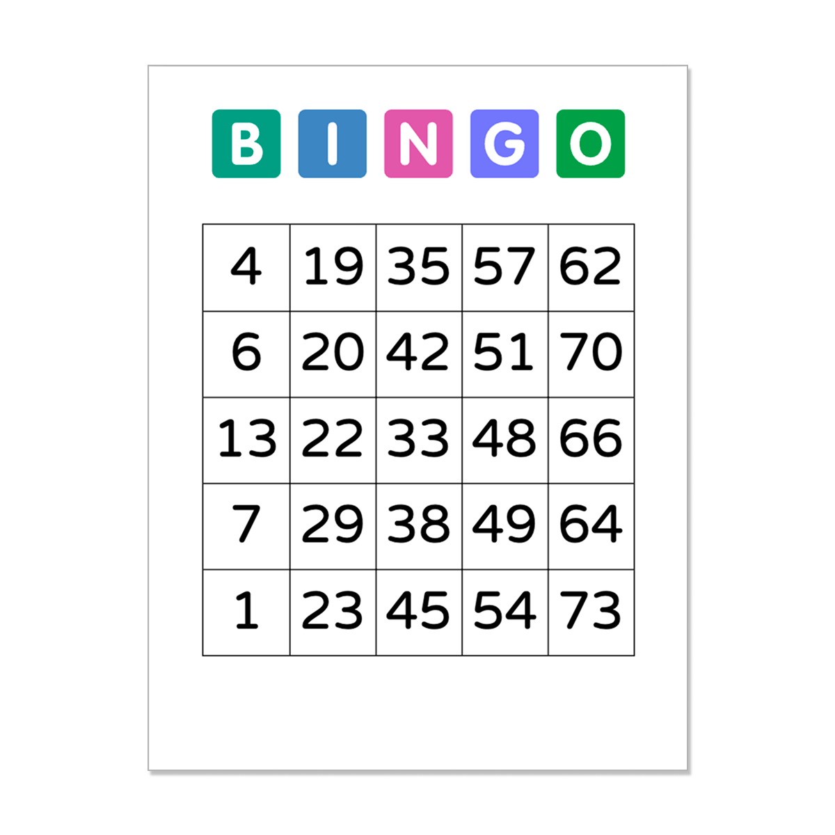 Printable Bingo Cards Free PDFs Print Generators