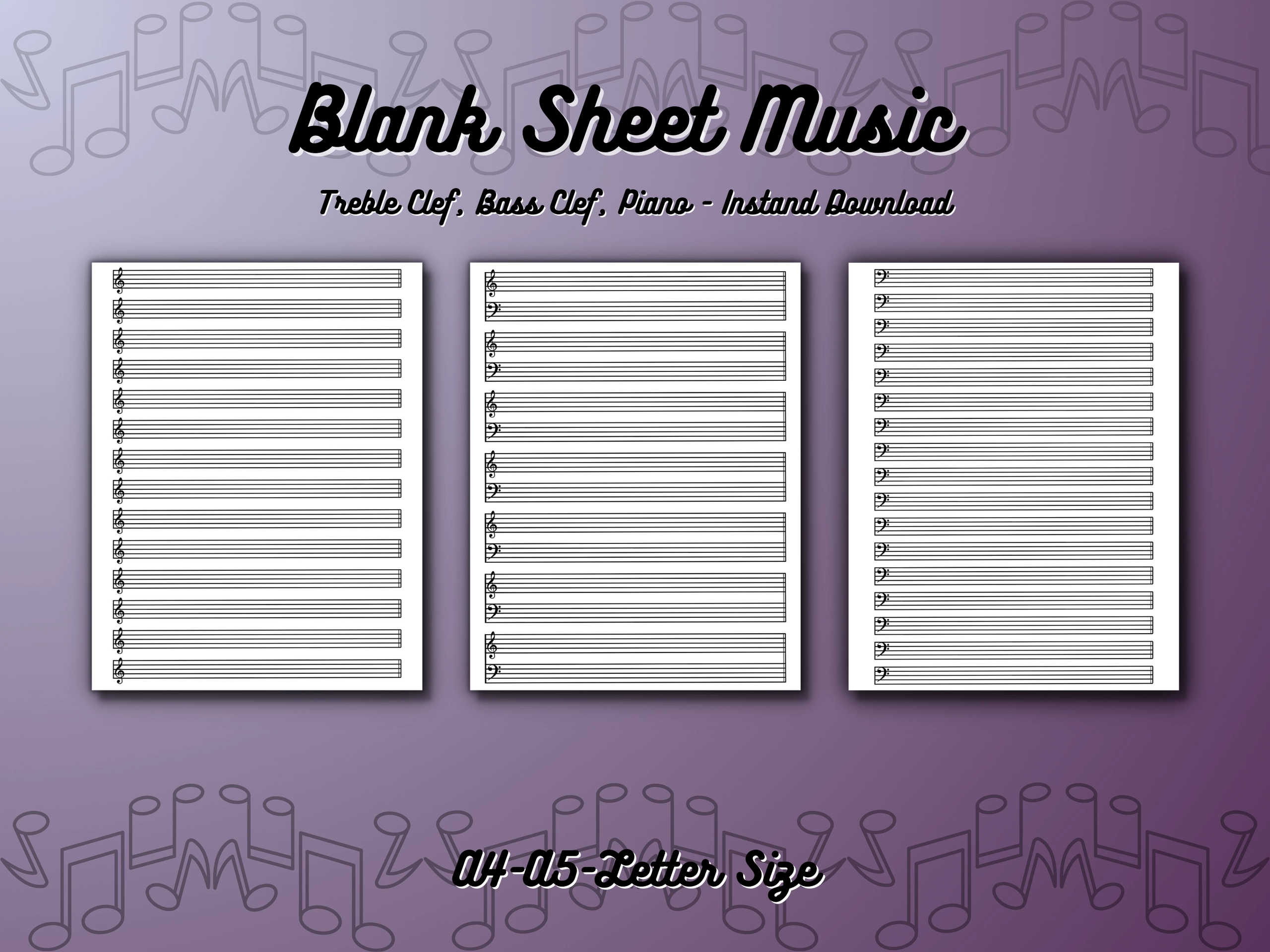 Printable Blank Sheet Music