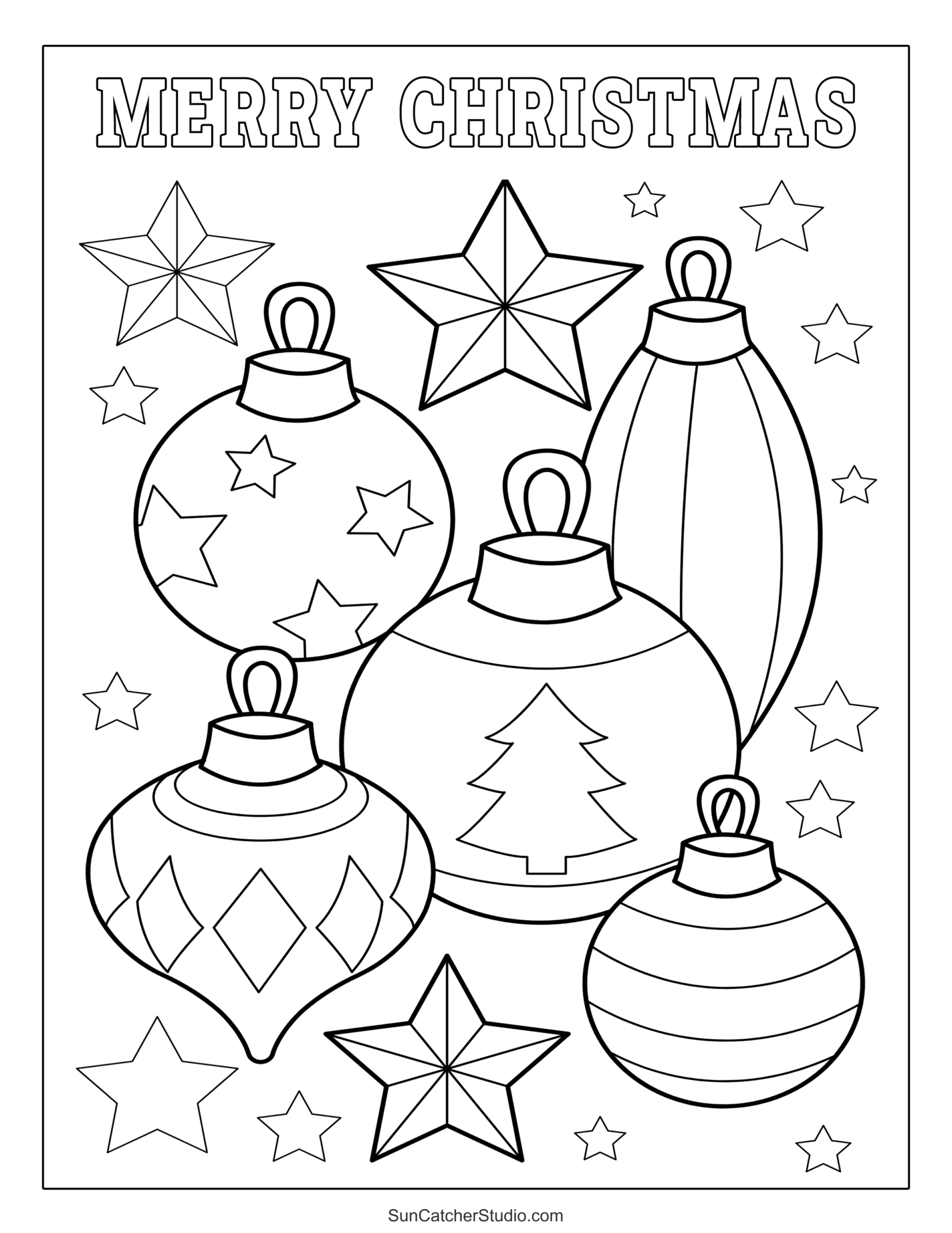 Printable Christmas Coloring Pages And Coloring Sheets Free Printables Lettering SVG Files Tools Apps