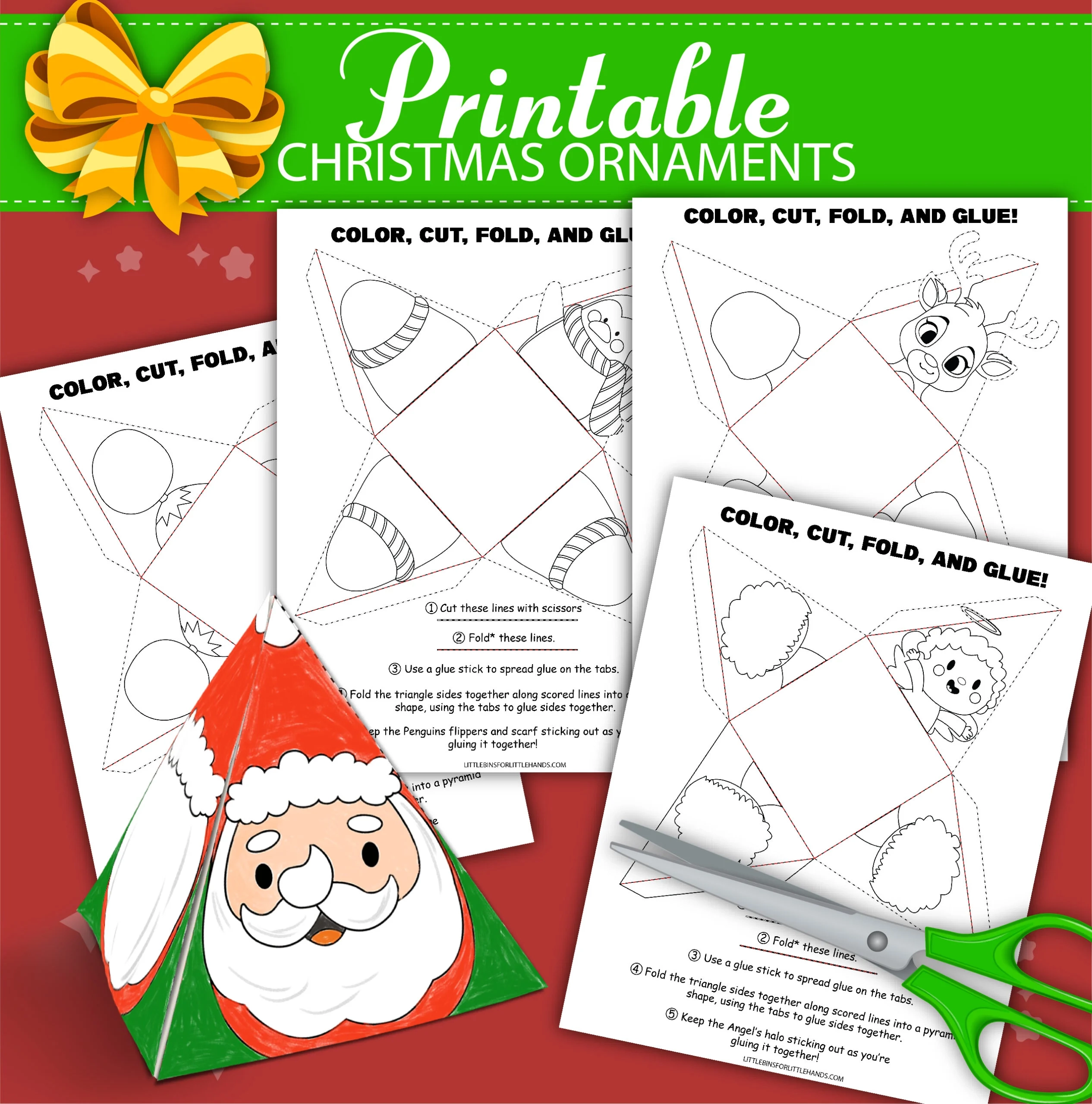 Printable Christmas Ornaments For Kids Free Templates 