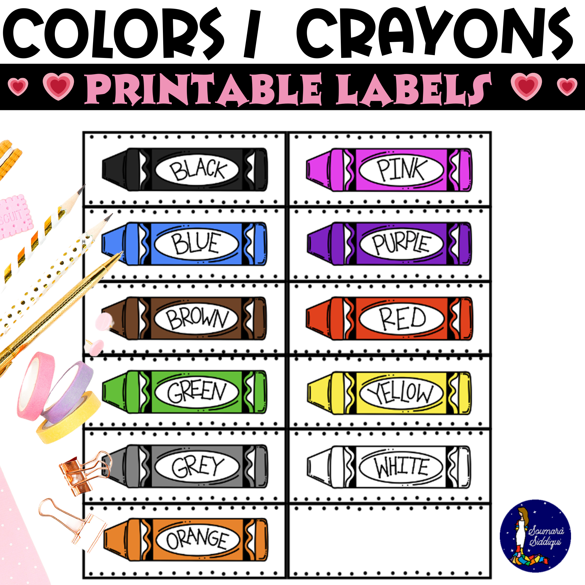 Printable Color Labels Made By Teachers