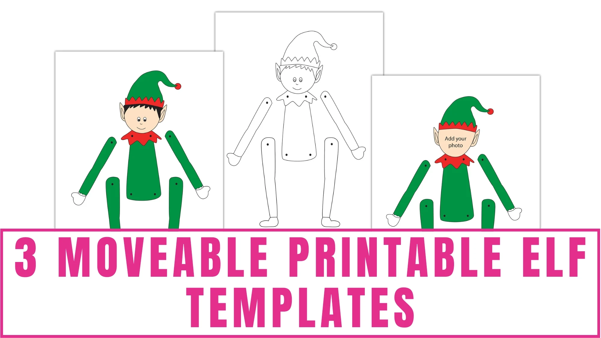 Printable Elf Template 3 Options Freebie Finding Mom