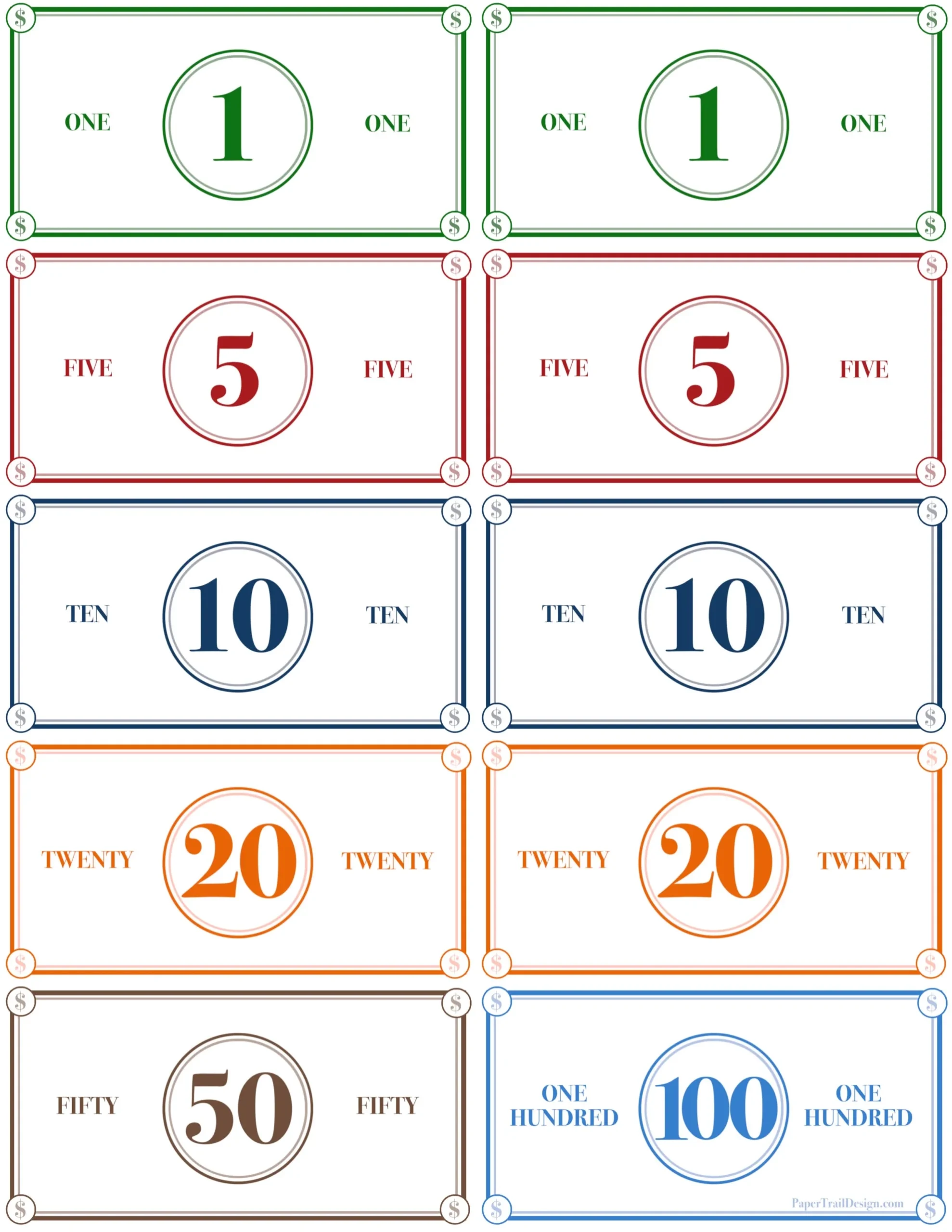 Printable Fake Money Free Printable Study Planner