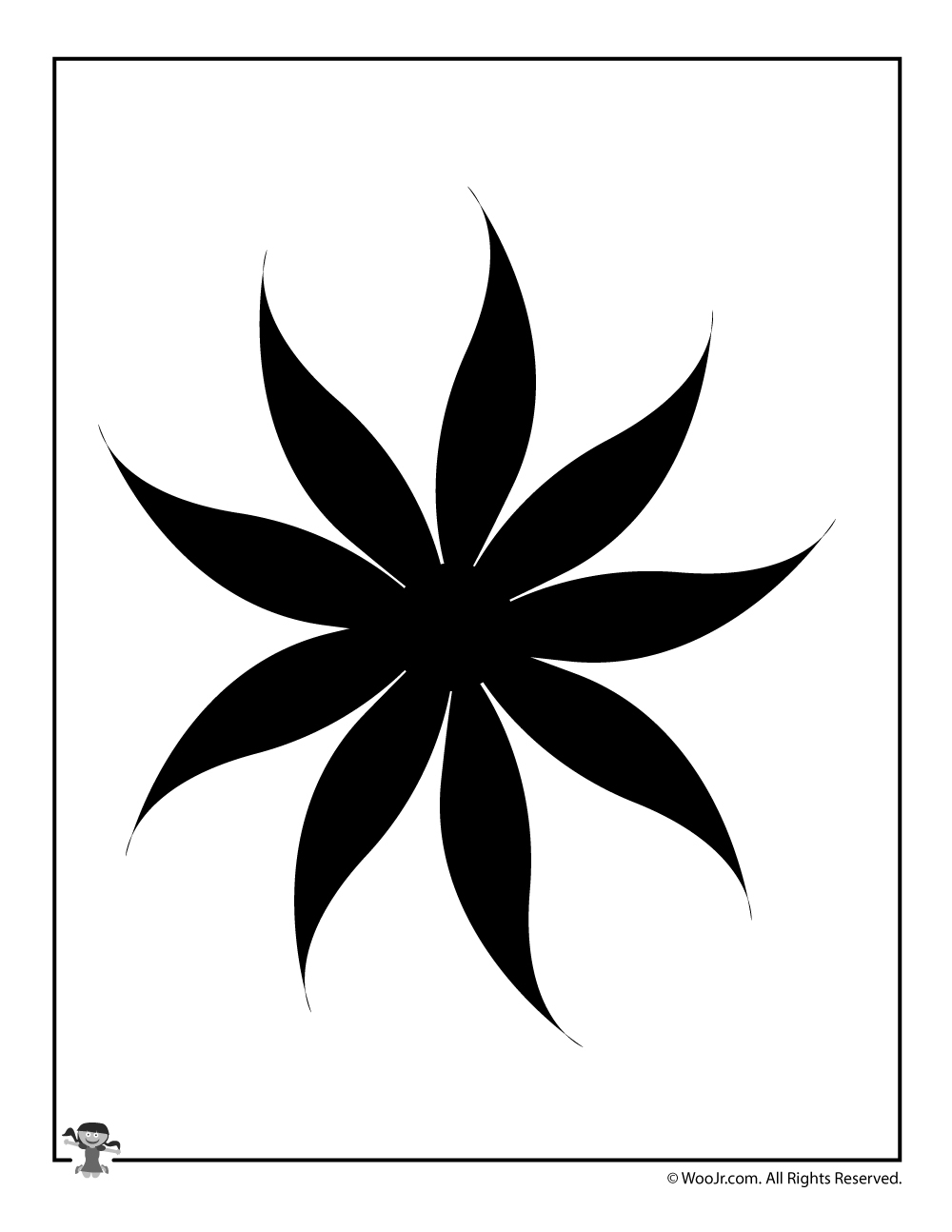 Printable Flower Stencils Templates Woo Jr Kids Activities Children s Publishing