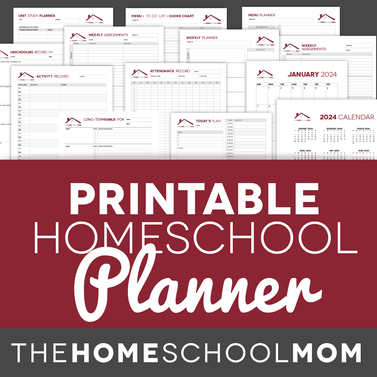 Printable Homeschool Household Planner Pages TheHomeSchoolMom