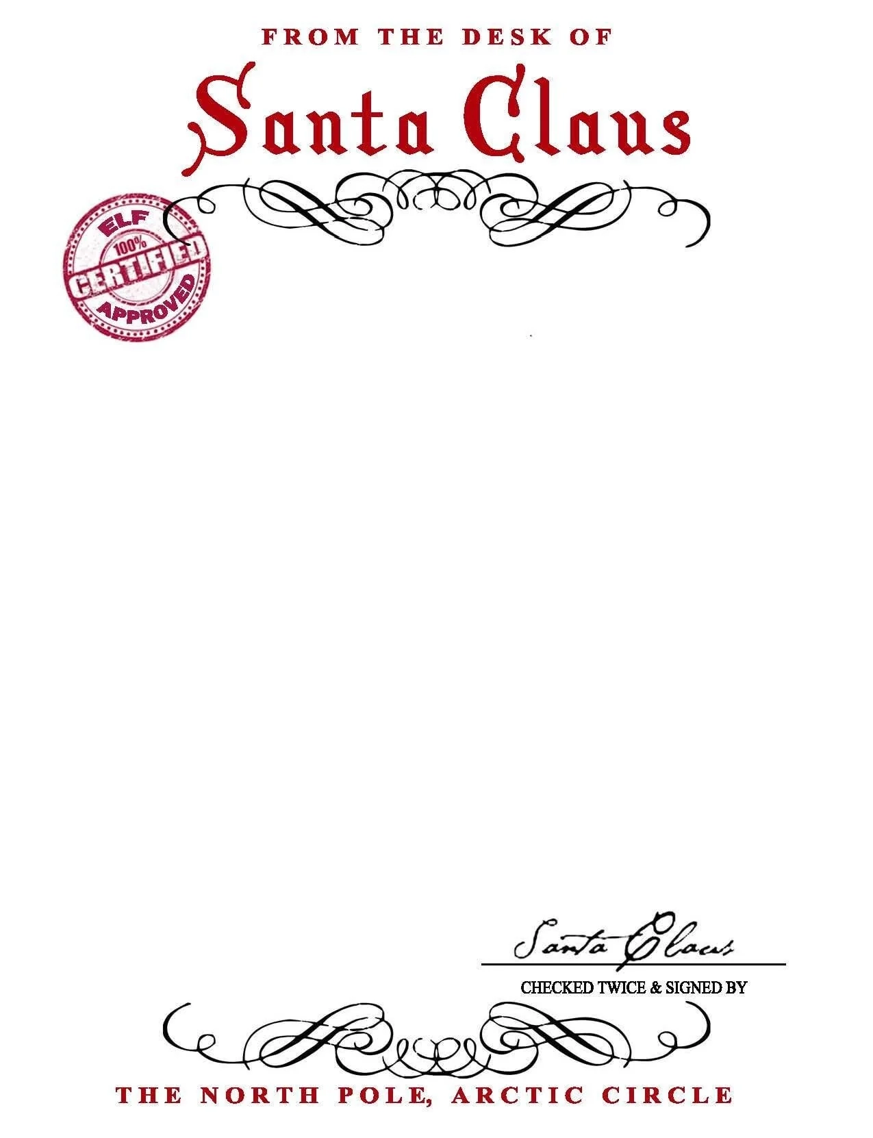 Printable Letter From Santa PDF And JPEG DecalDelightByMia