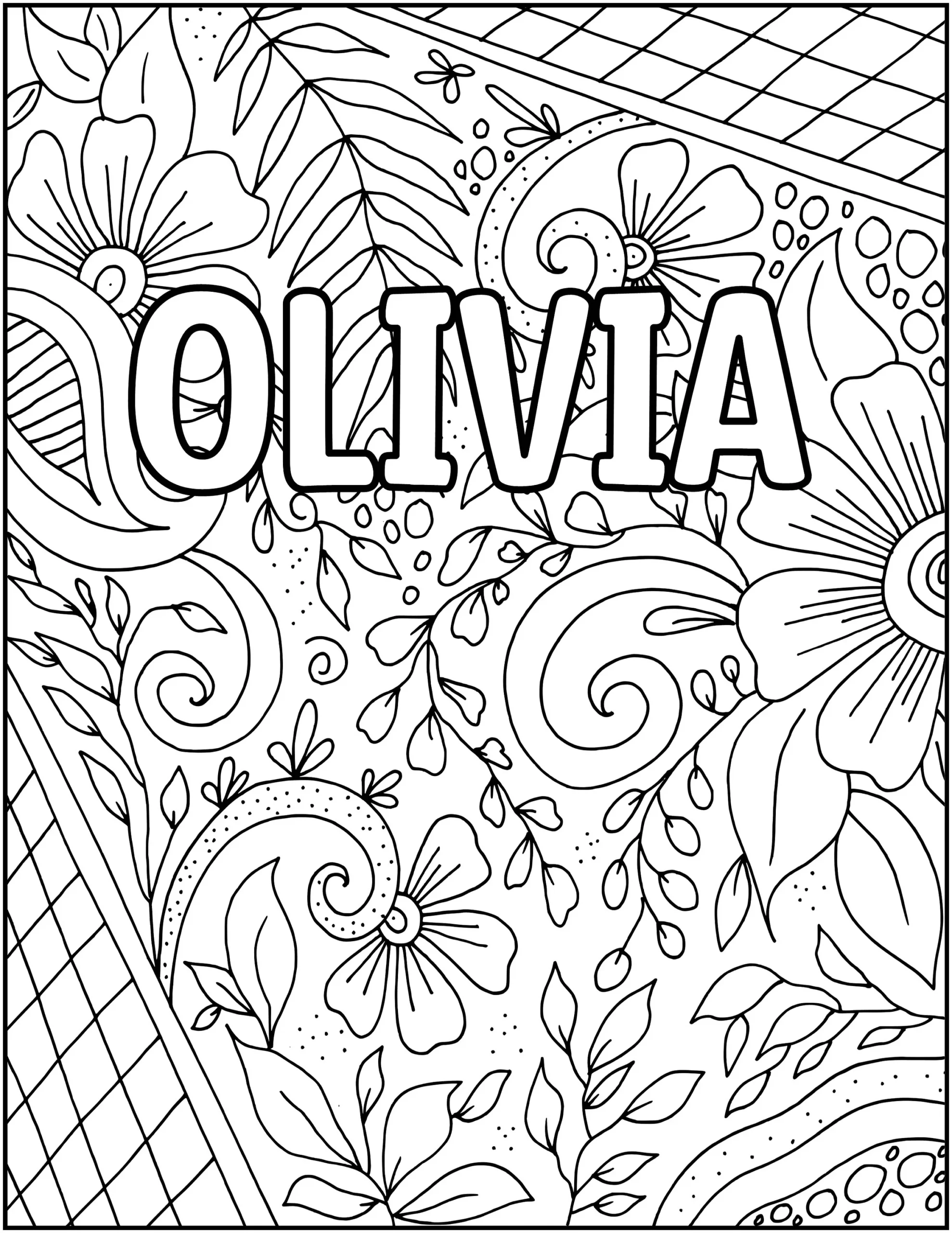 Printable Personalized Name Coloring Pages Custom Name Coloring Worksheets Personalizes Gift Coloring Pages Gift Ideas Name Coloring Etsy