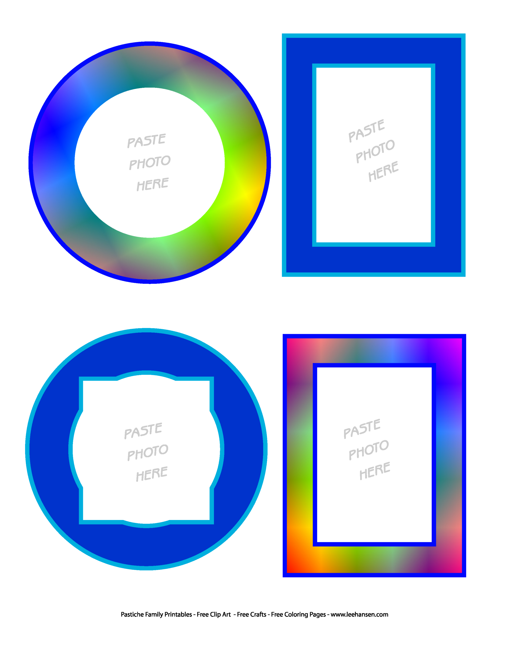 Printable Picture Frame Clip Art Stickers