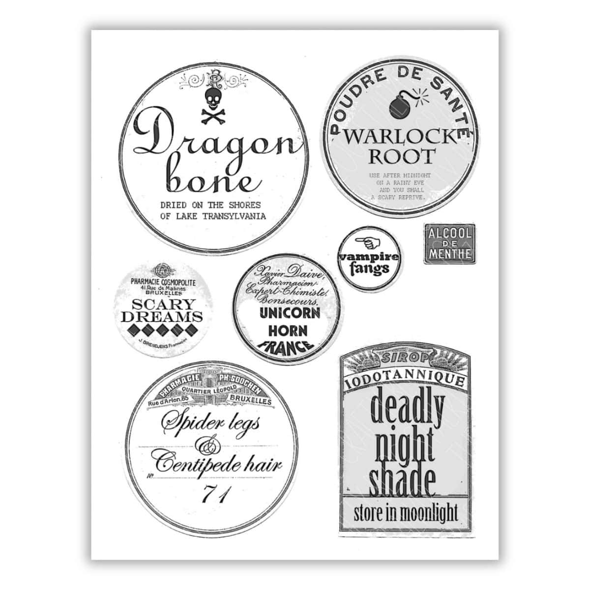 Printable Potion Labels PDF For DIY Crafts The Crafty Blog Stalker