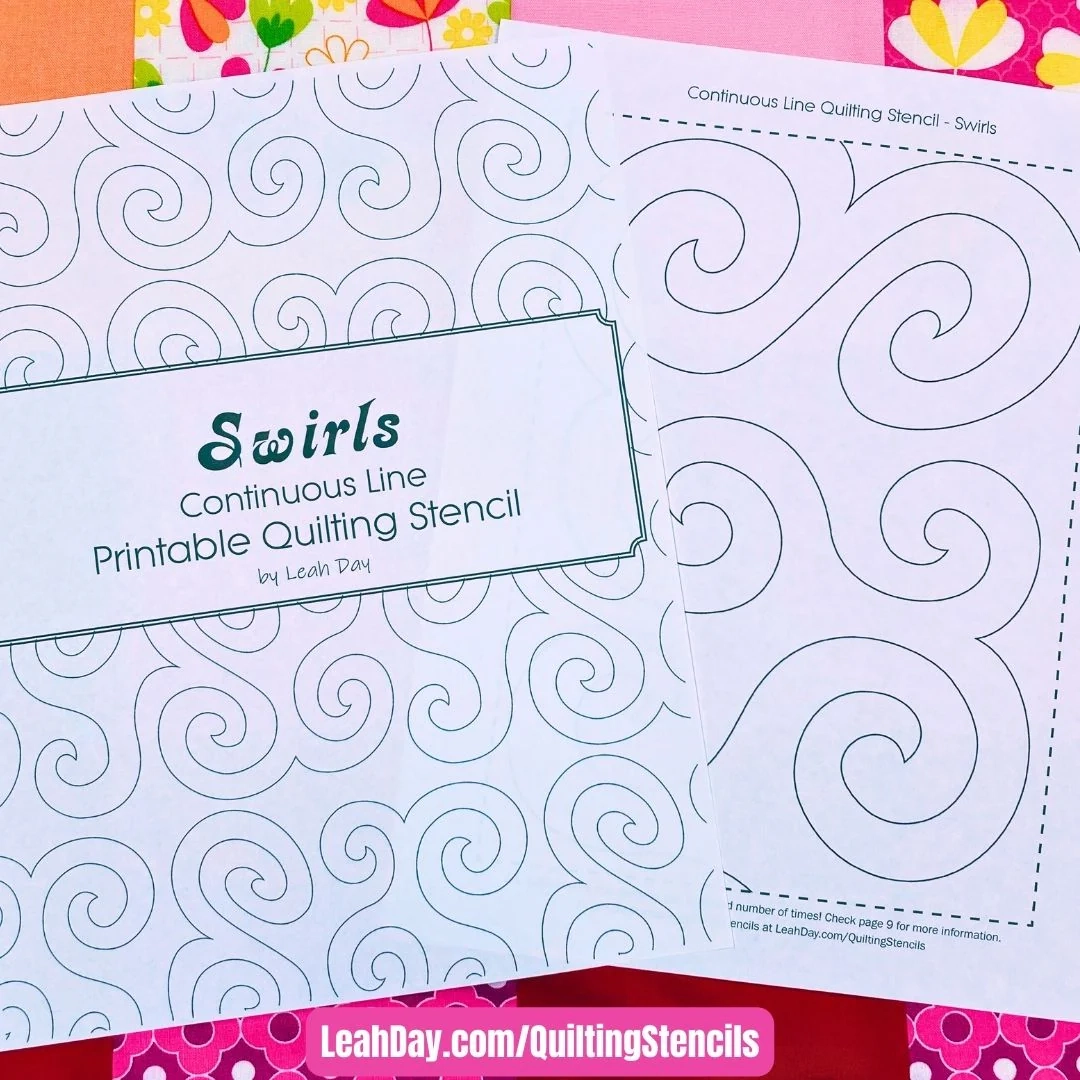 Printable Quilting Stencils Paper Quilt Stencil LeahDay