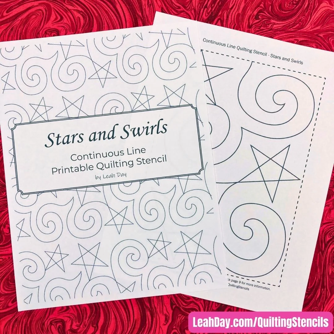 Printable Quilting Stencils Paper Quilt Stencil LeahDay