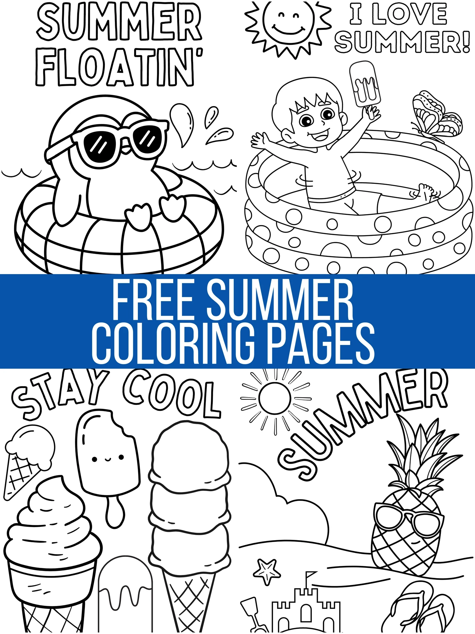 Printable Summer Coloring Pages Crafty Morning