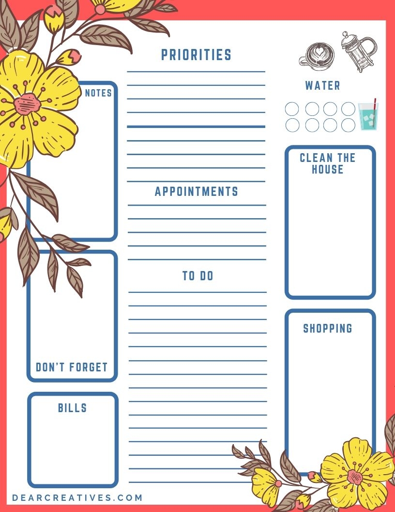 Printable To Do List Get It Done Check It Off Dear Creatives
