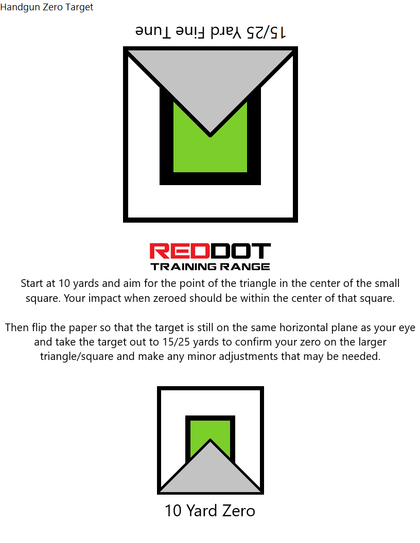 Printable Training Targets Red Dot Training Range Printable Training Targets Red Dot Training Range