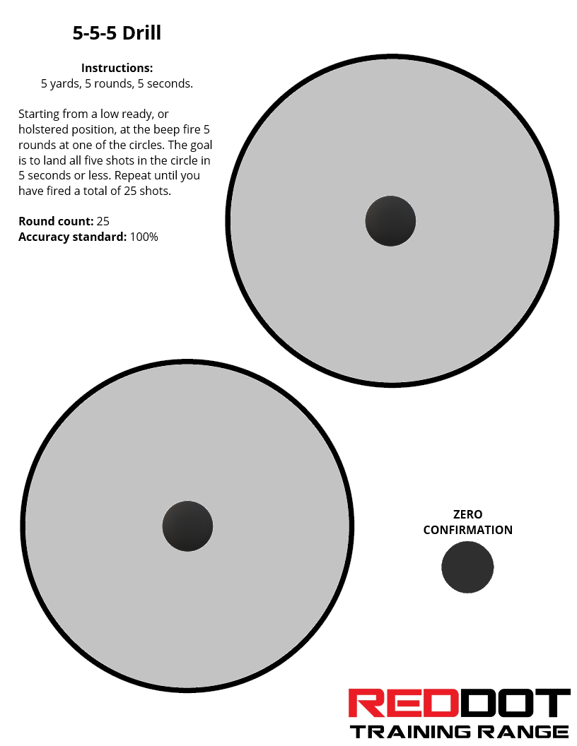 Printable Training Targets Red Dot Training Range