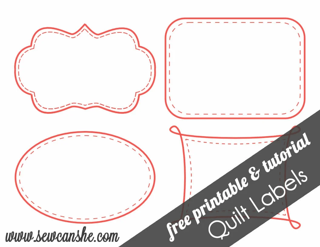 Quilt Labels free Printable 