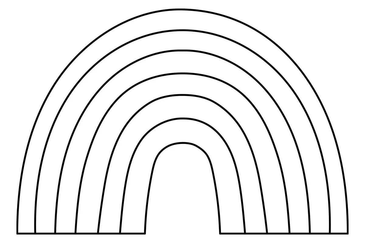 Rainbow Template Free Printables The Best Ideas For Kids