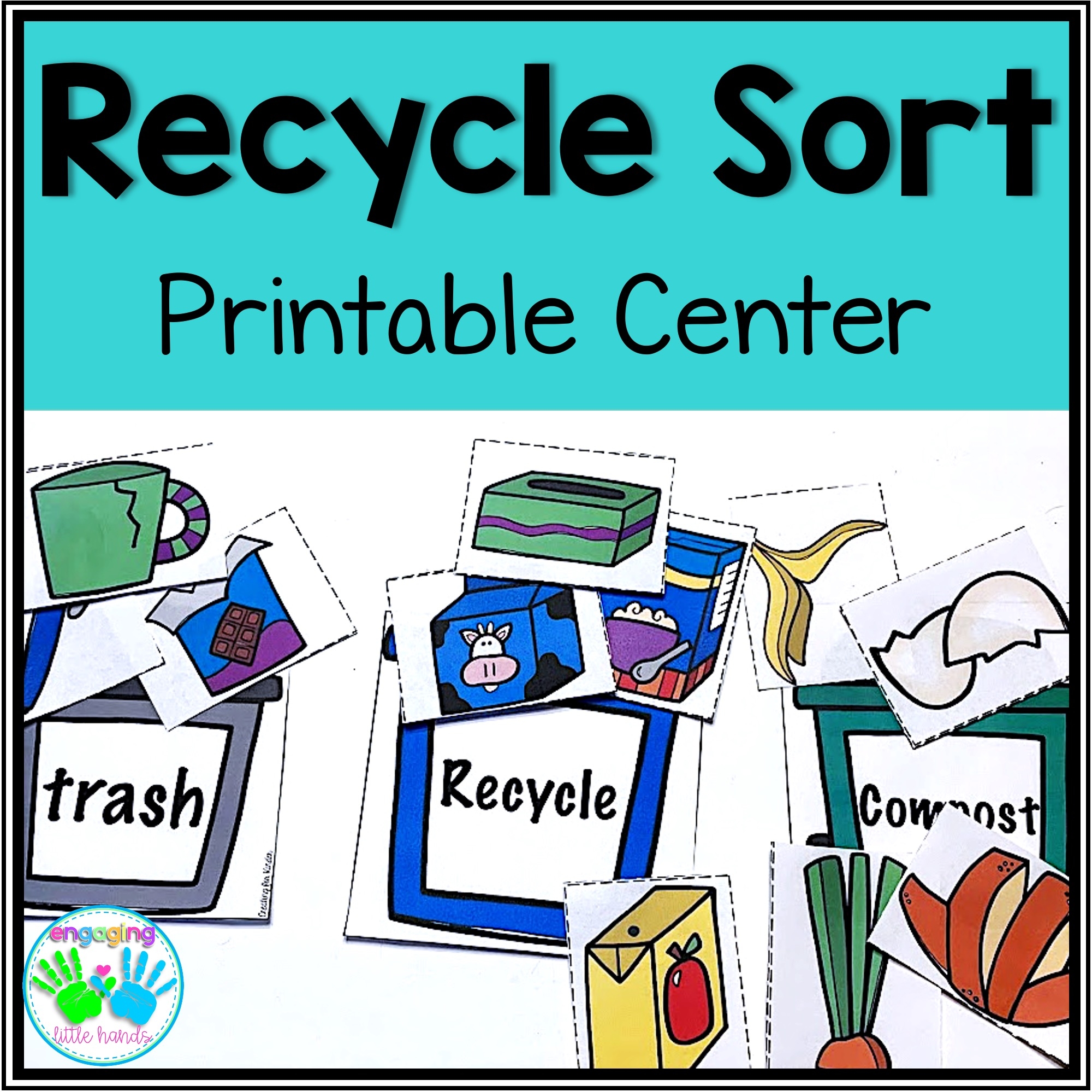 Recycle Sort Printable Center Classful