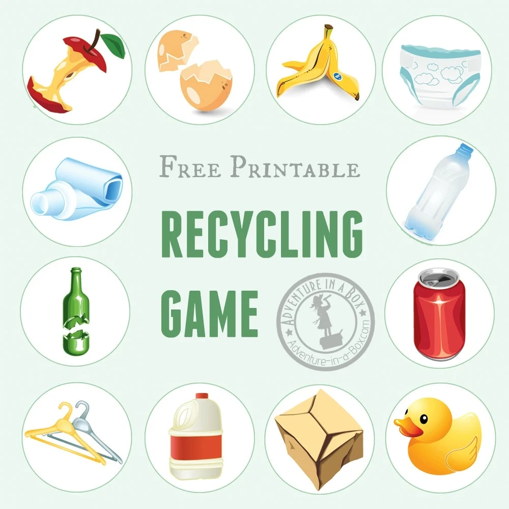 Recycling Sorting Game Free Sample Adventure In A Box