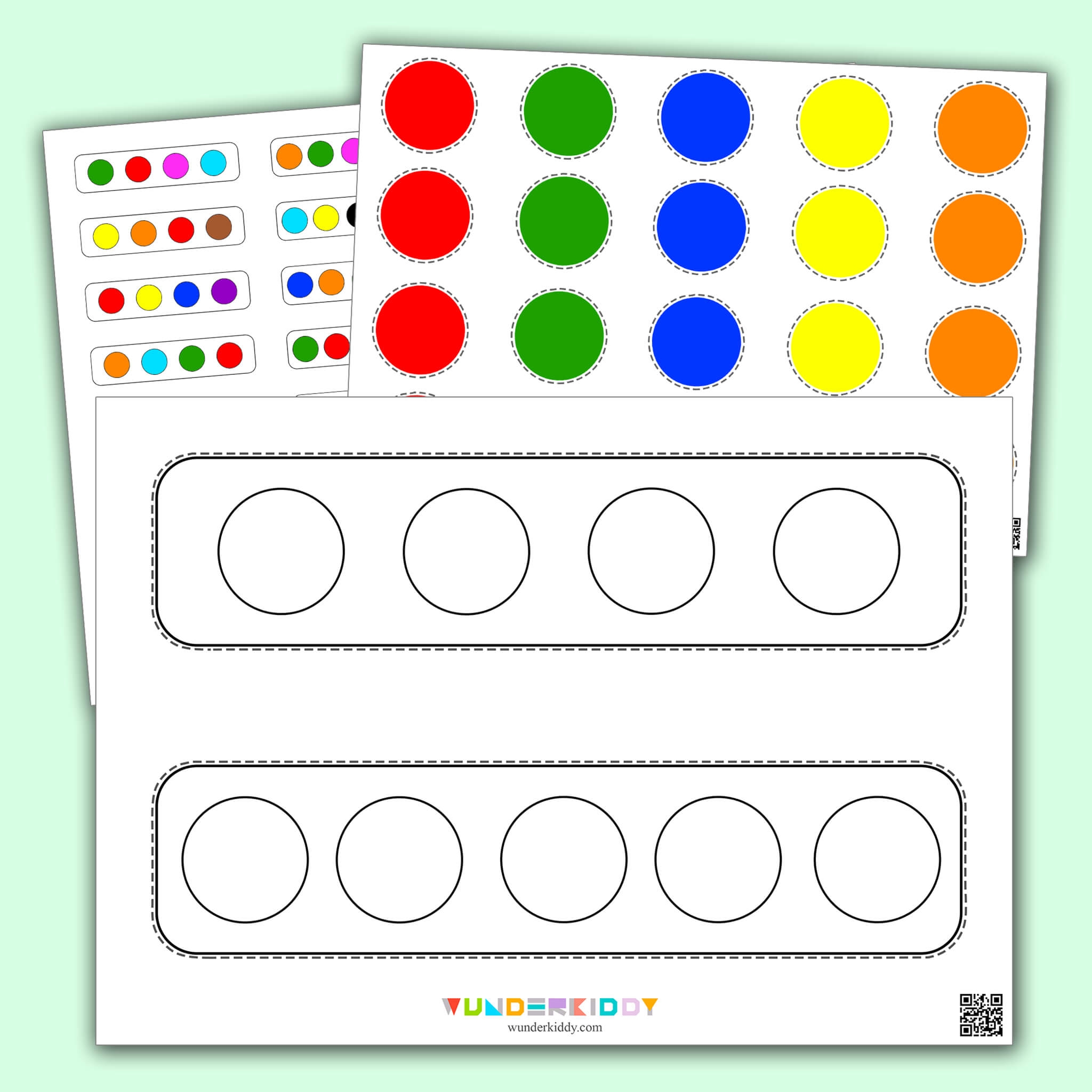 Repeating The Pattern Interactive Worksheet Multicolored Circles