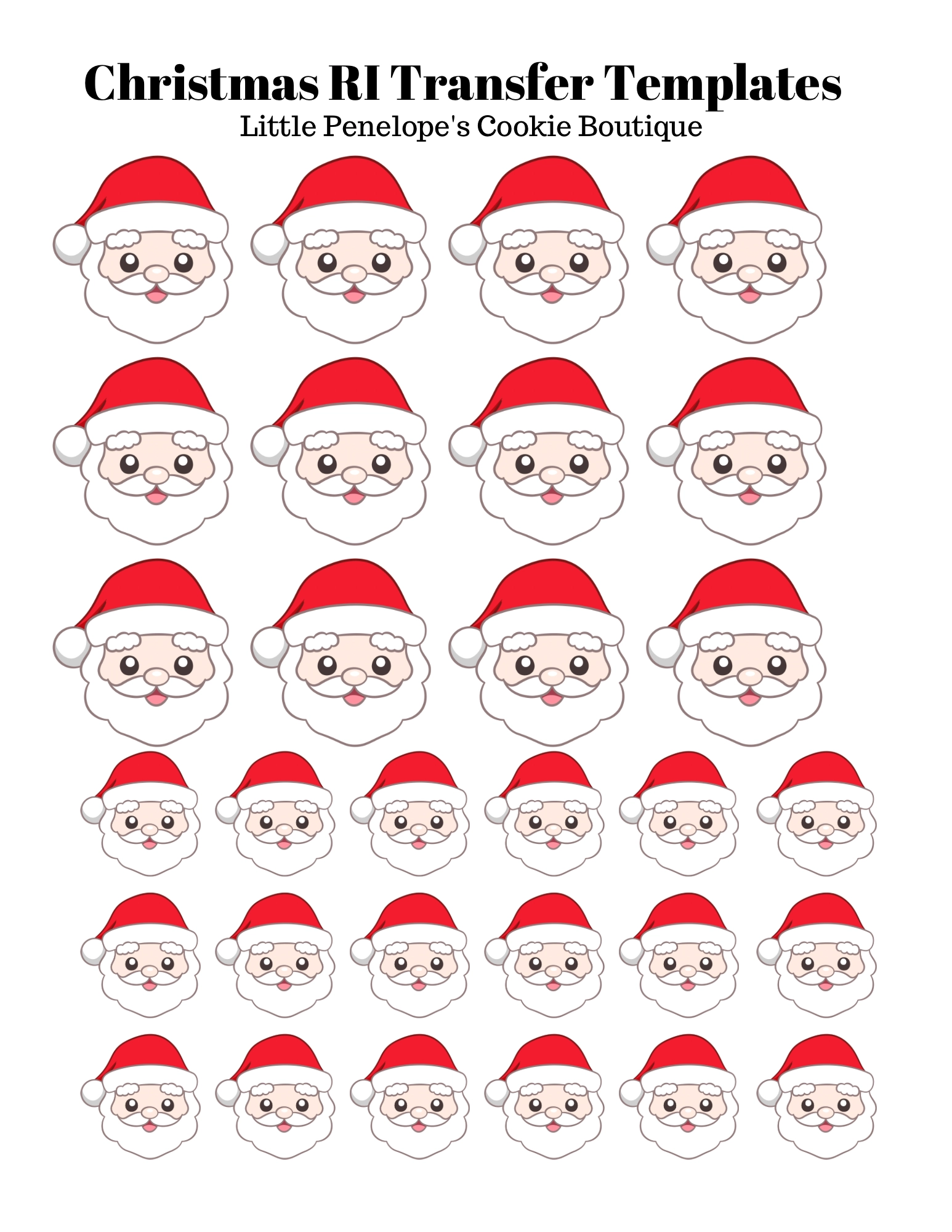 Royal Icing Transfer Templates Little Penelope s Cookie Boutique LLCs