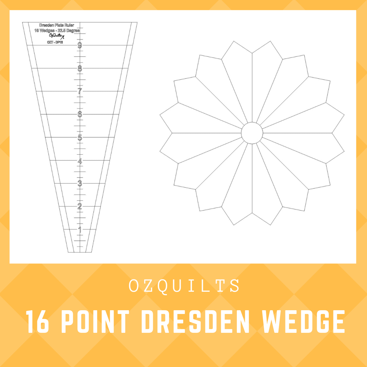Rulers Wedges Dresdens Dresden Plate Template For 10 Squares