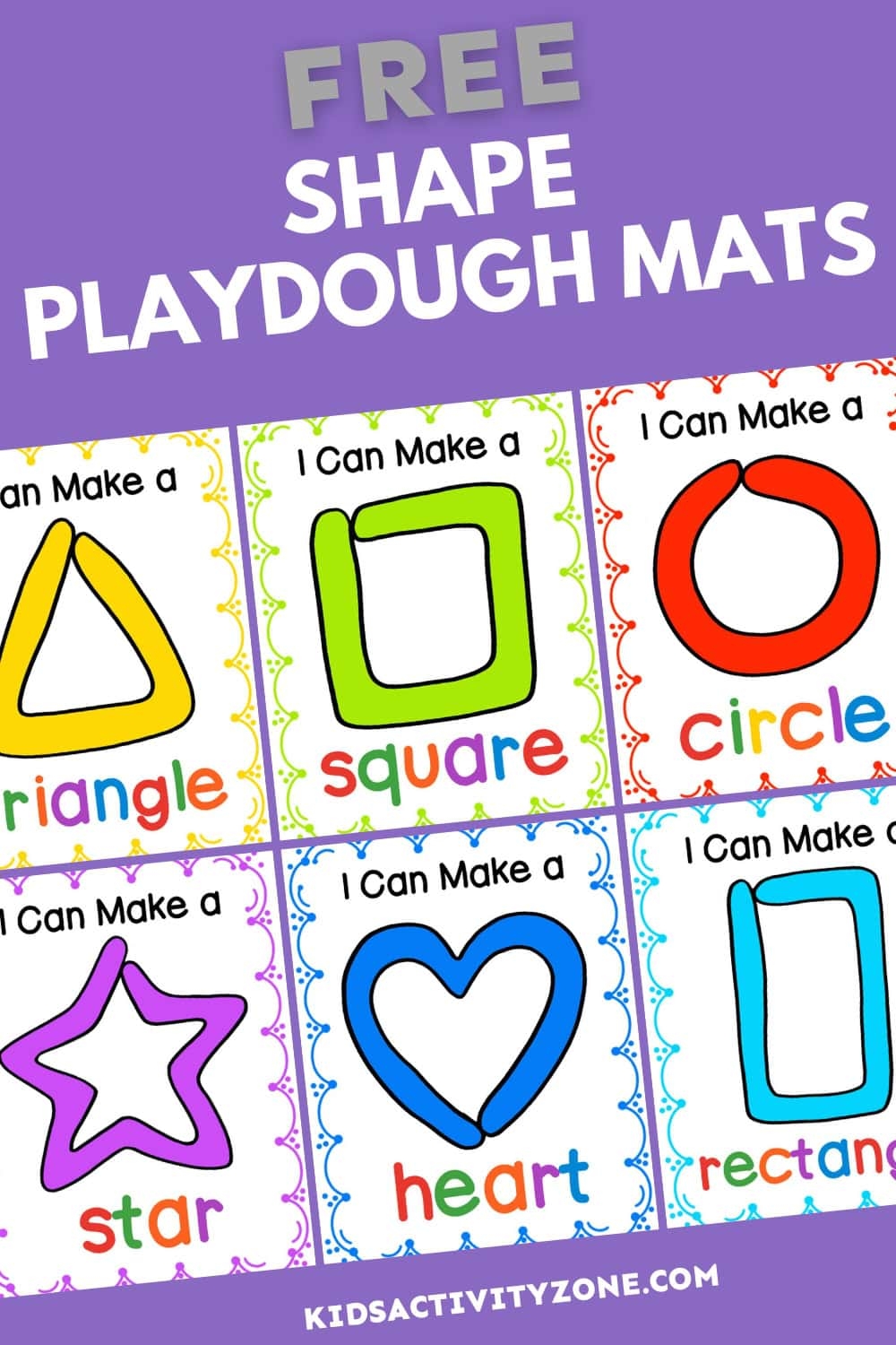 Shape Playdough Mats Kids Activity Zone Shape Playdough Mats Kids Activity Zone