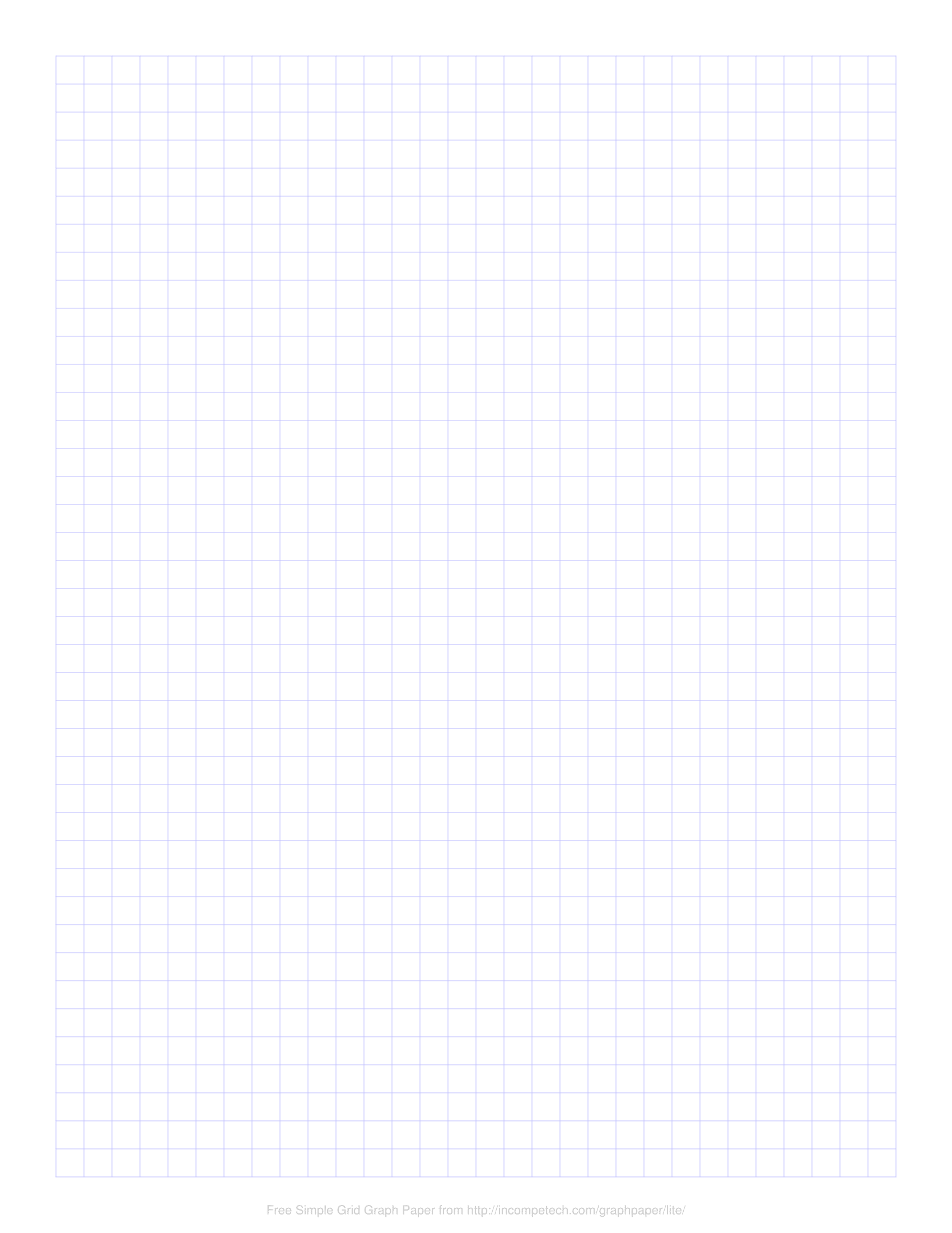 Simple Grid Graph Paper Generator