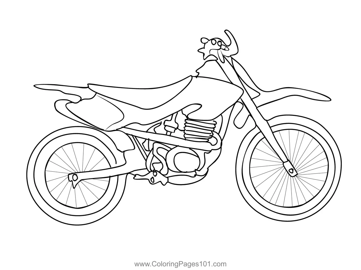 Sport Motorcycle Coloring Page For Kids Free Motorbikes Printable Coloring Pages Online For Kids ColoringPages101 Coloring Pages For Kids
