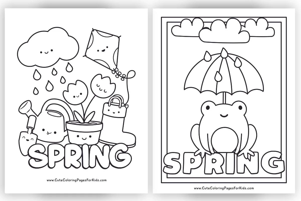 Spring Coloring Pages 14 Free Printable PDFs Cute Coloring Pages For Kids