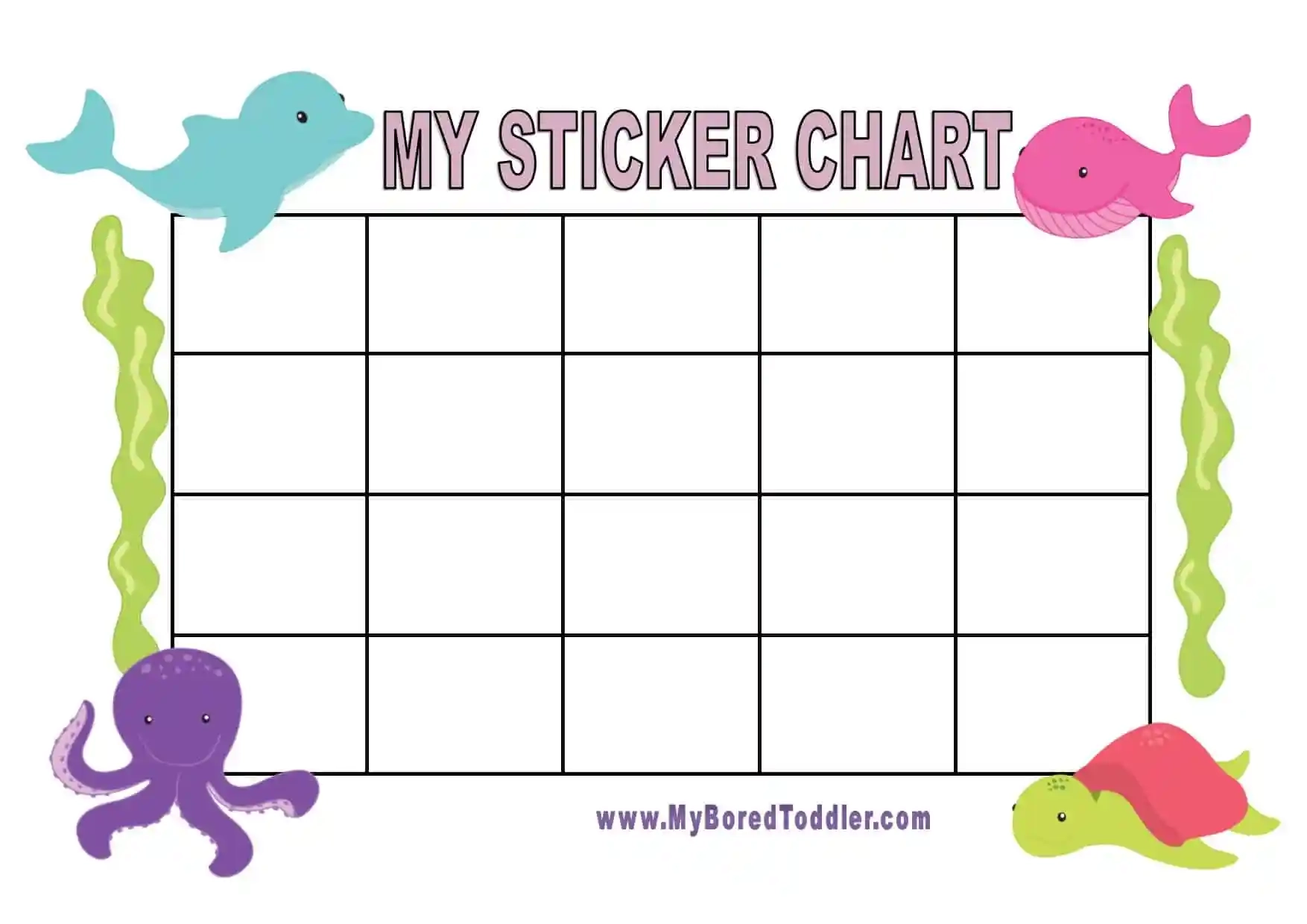 Sticker Chart Printable Printable Study Planner