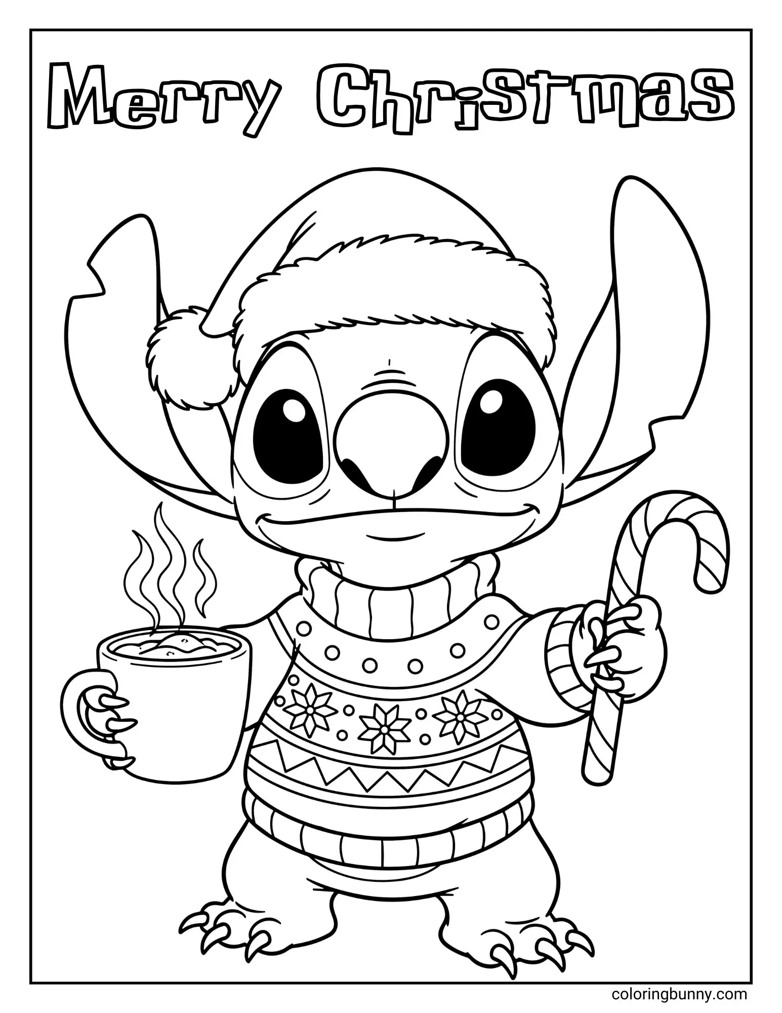 Stitch Christmas Coloring Pages 26 Free Printable PDFs