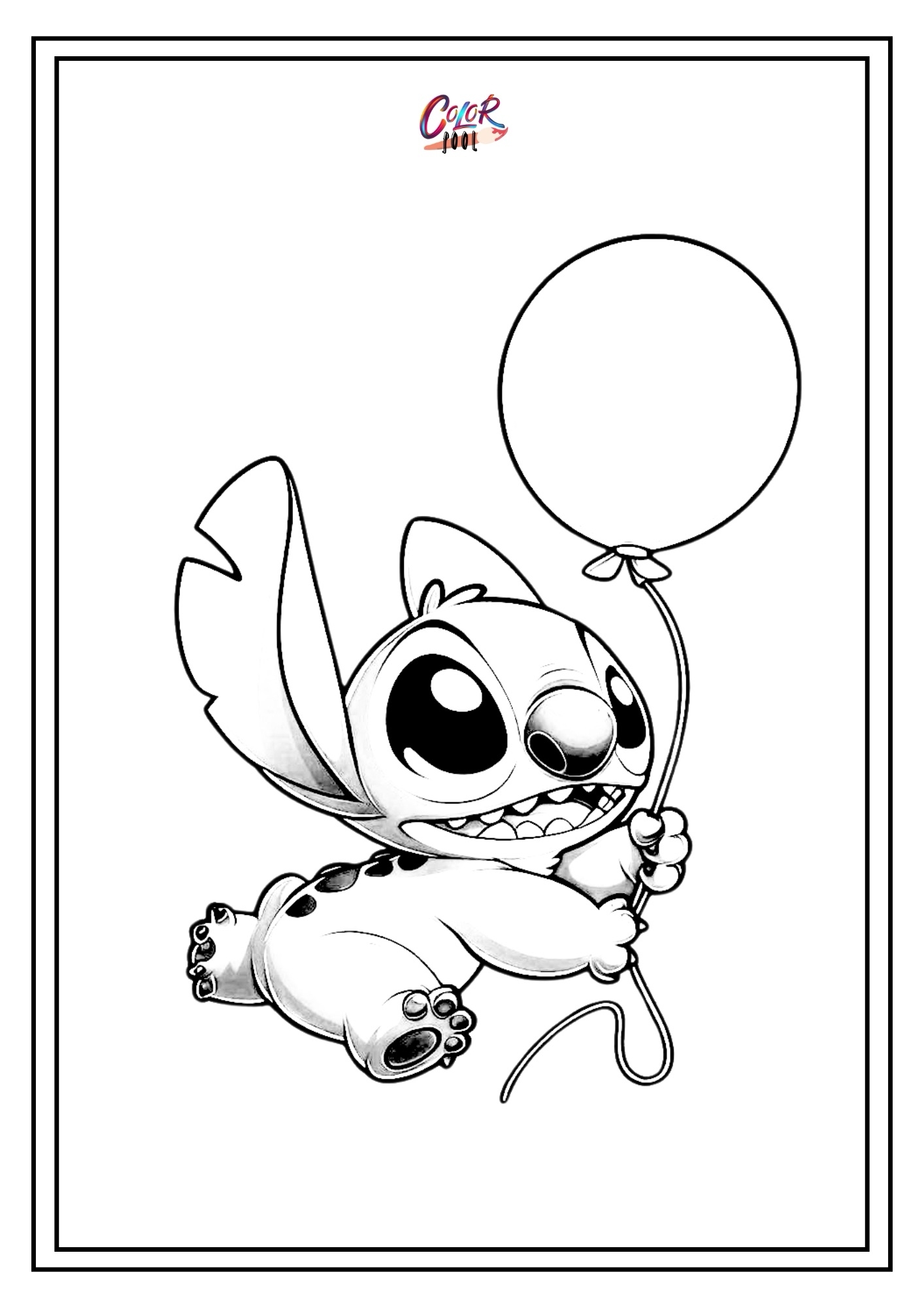 Stitch Coloring Pages 60 Free Printables Cute Funny 