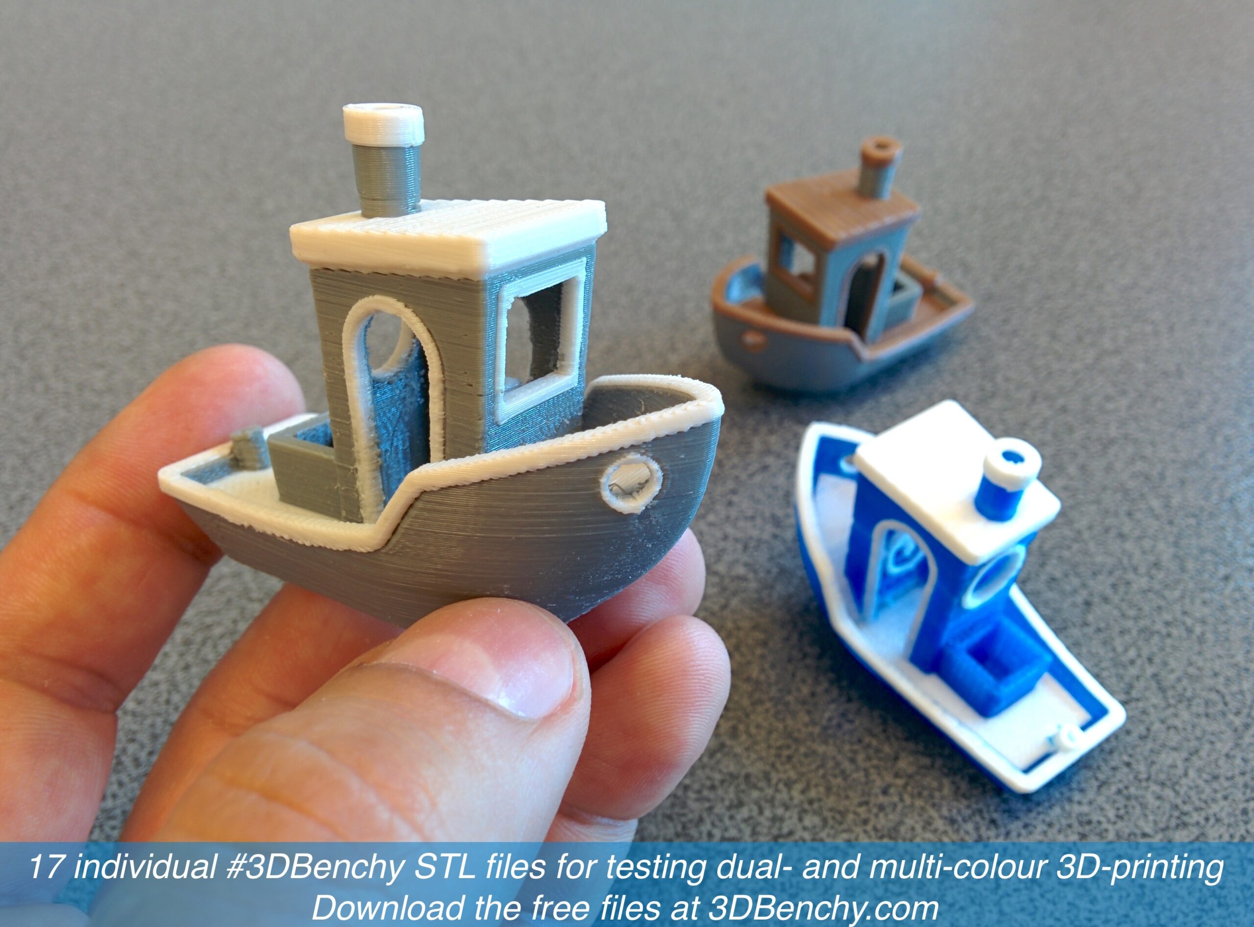 STL Files For Dual And Multi colour 3D printing Available Soon 3DBenchy