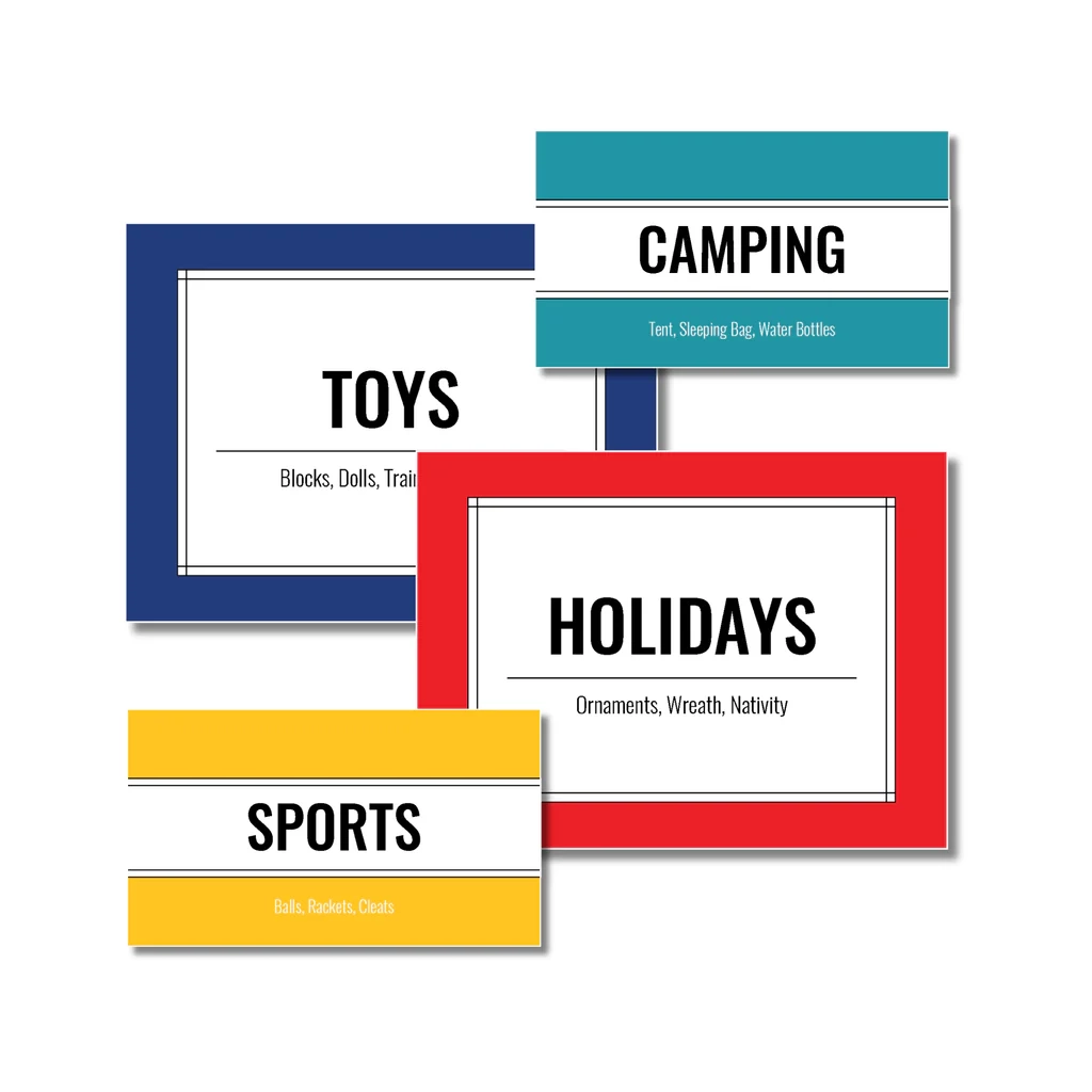 Storage Bin Labels Template Printable The Organization Toolbox