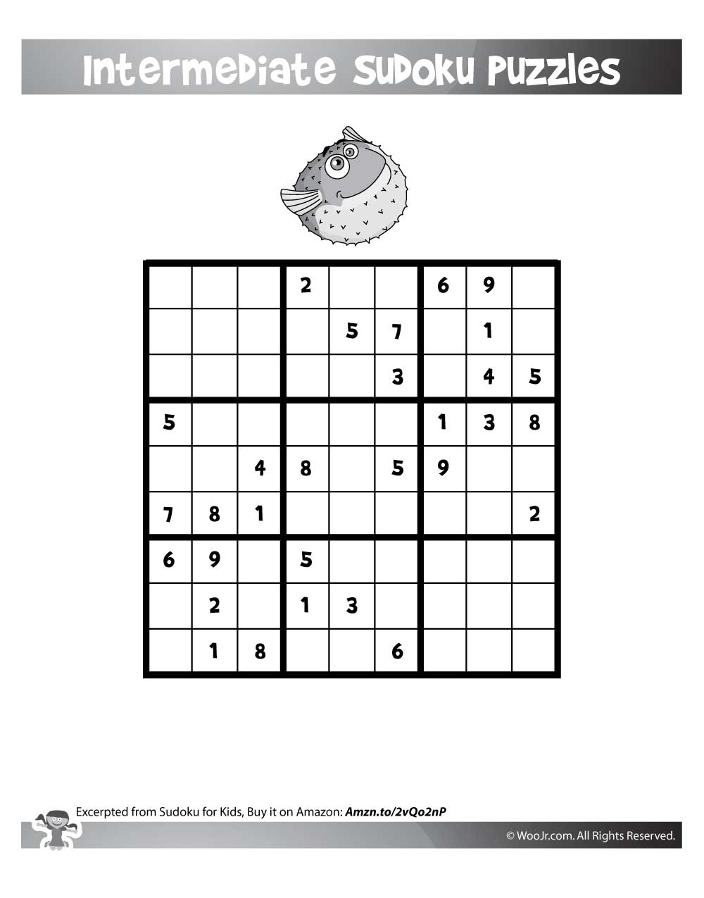 Sudoku For Kids Printable Worksheets And Book Woo Jr Kids Activities Children s Publishing