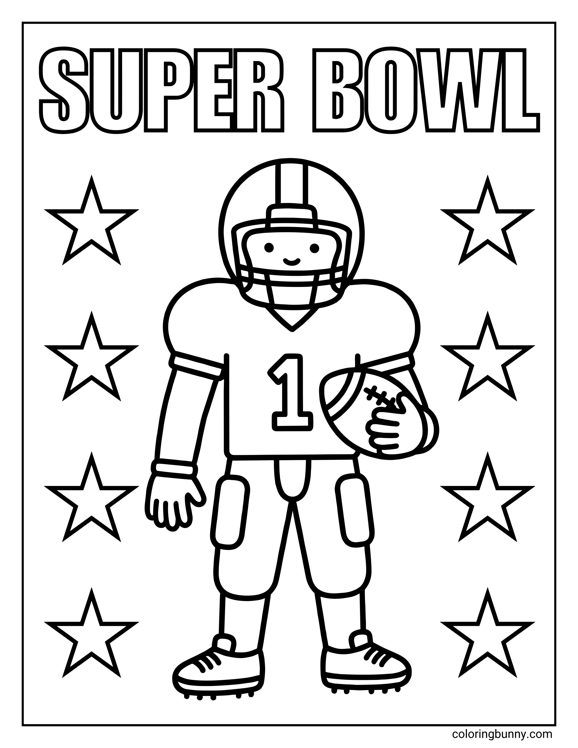 Super Bowl NFL Coloring Pages 20 Free Printable PDFs 