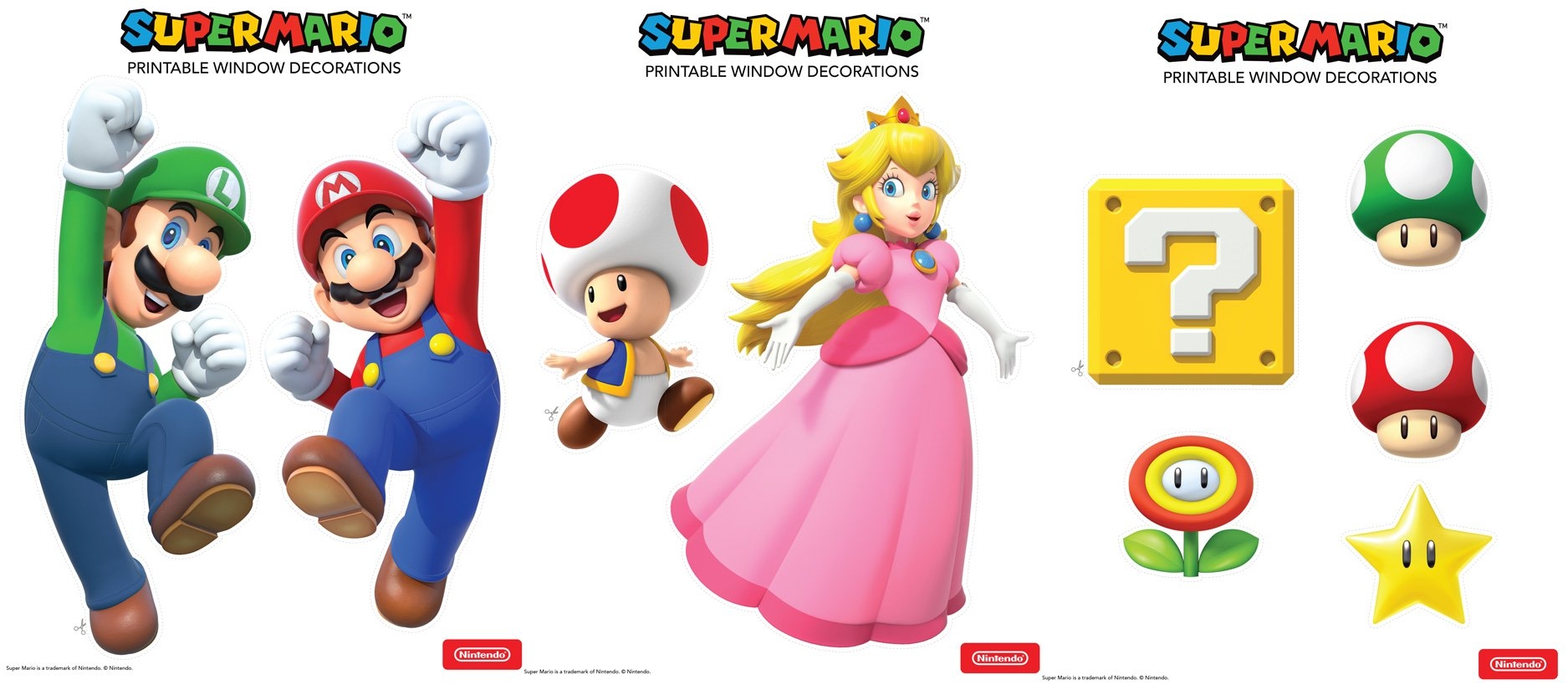 Super Mario Printable Decorations Play Nintendo