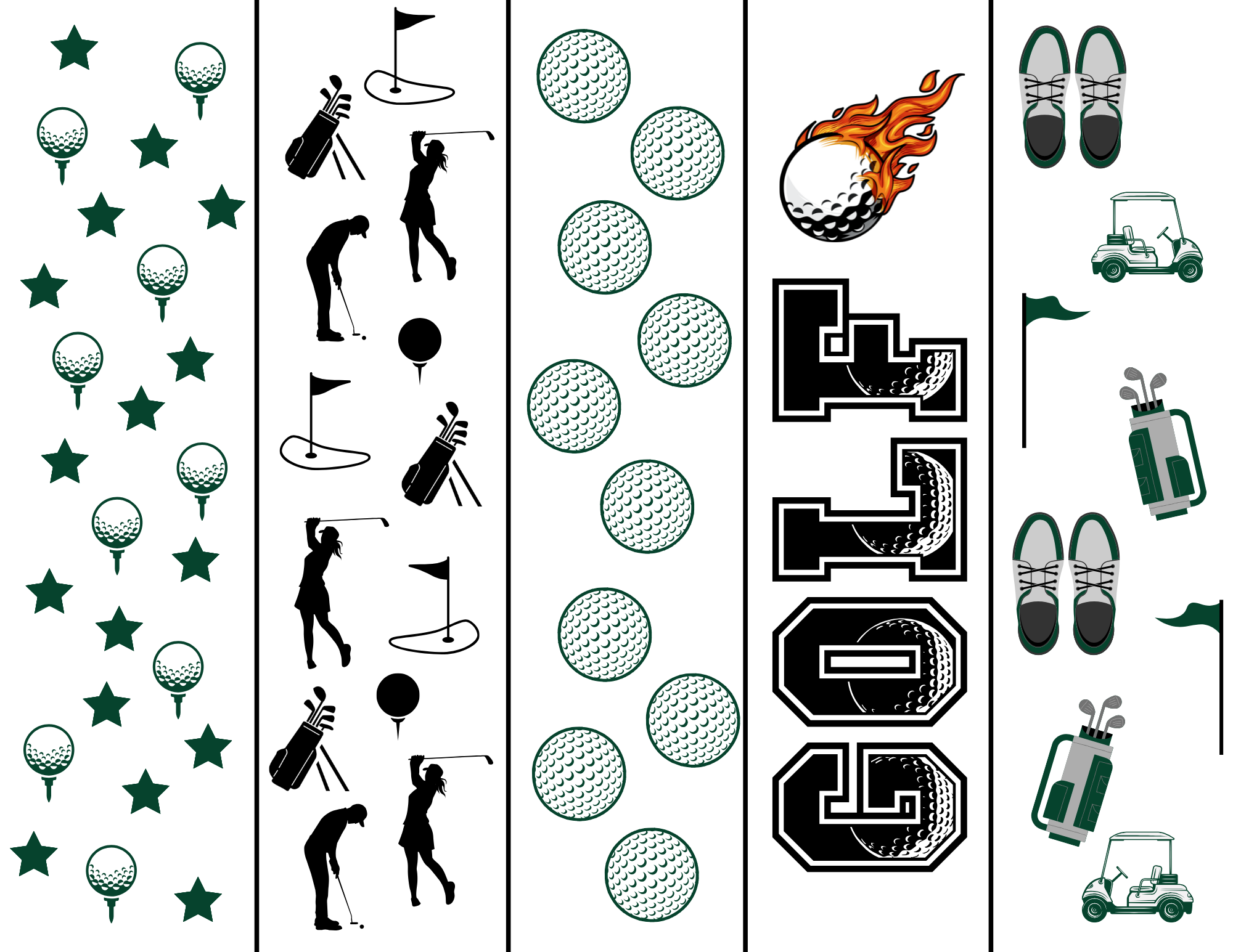 Tee Up A Good Read Free Printable Golf Bookmarks Team Colors By Carrie