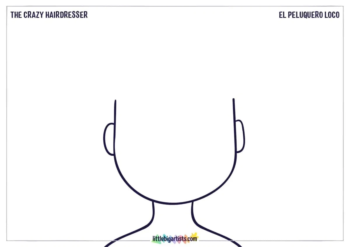 The Crazy Hairdresser Printable Drawing Activity Little Big Artists